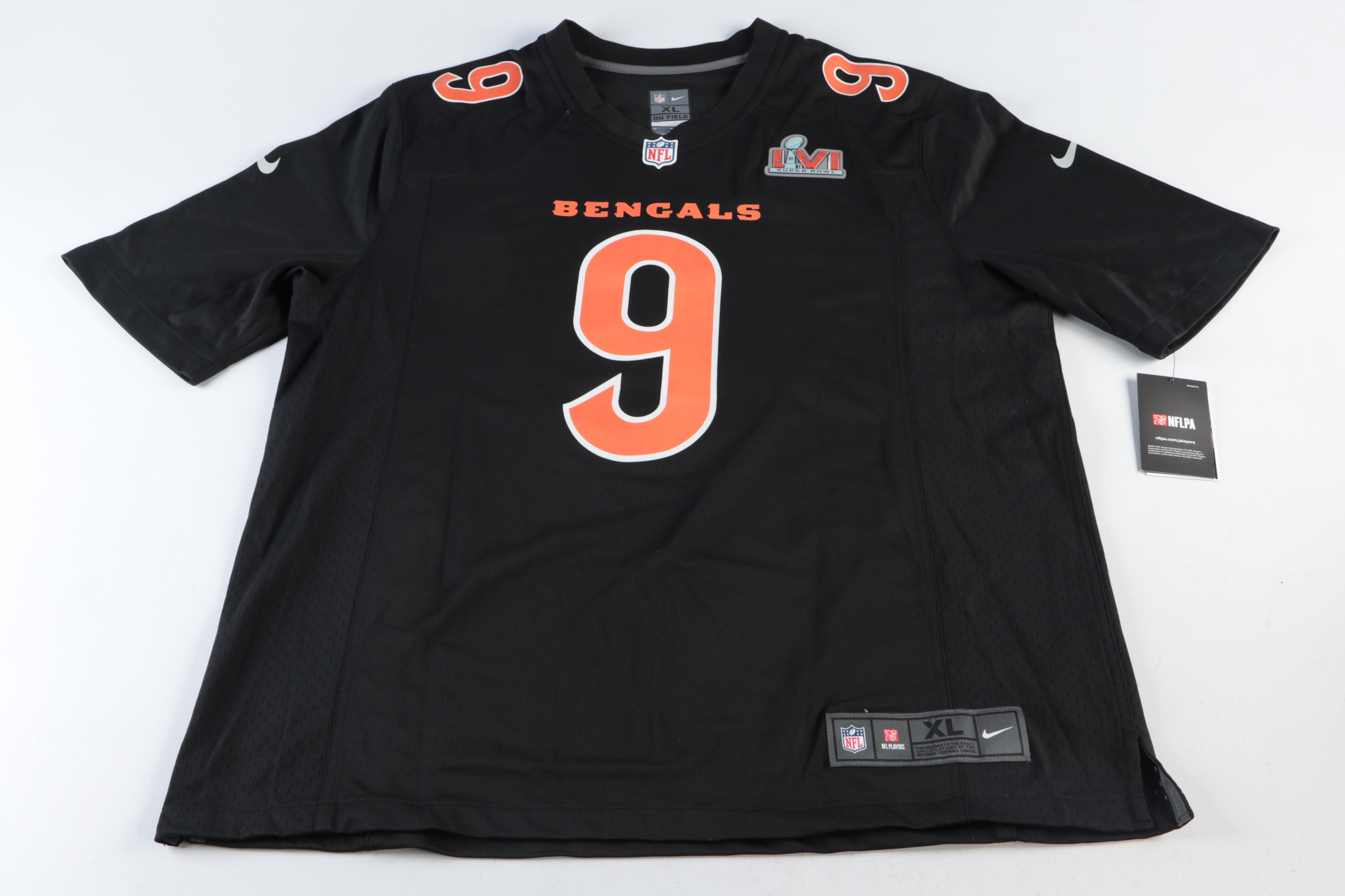 Joe Burrow Signed Nike Cincinnati Bengals Jersey with Super Bowl LVI Patch