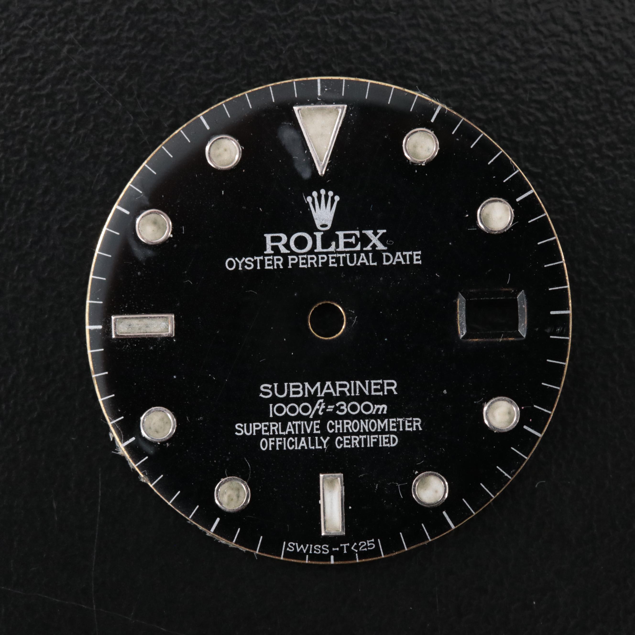 Two Rolex Dials and a Bezel Insert