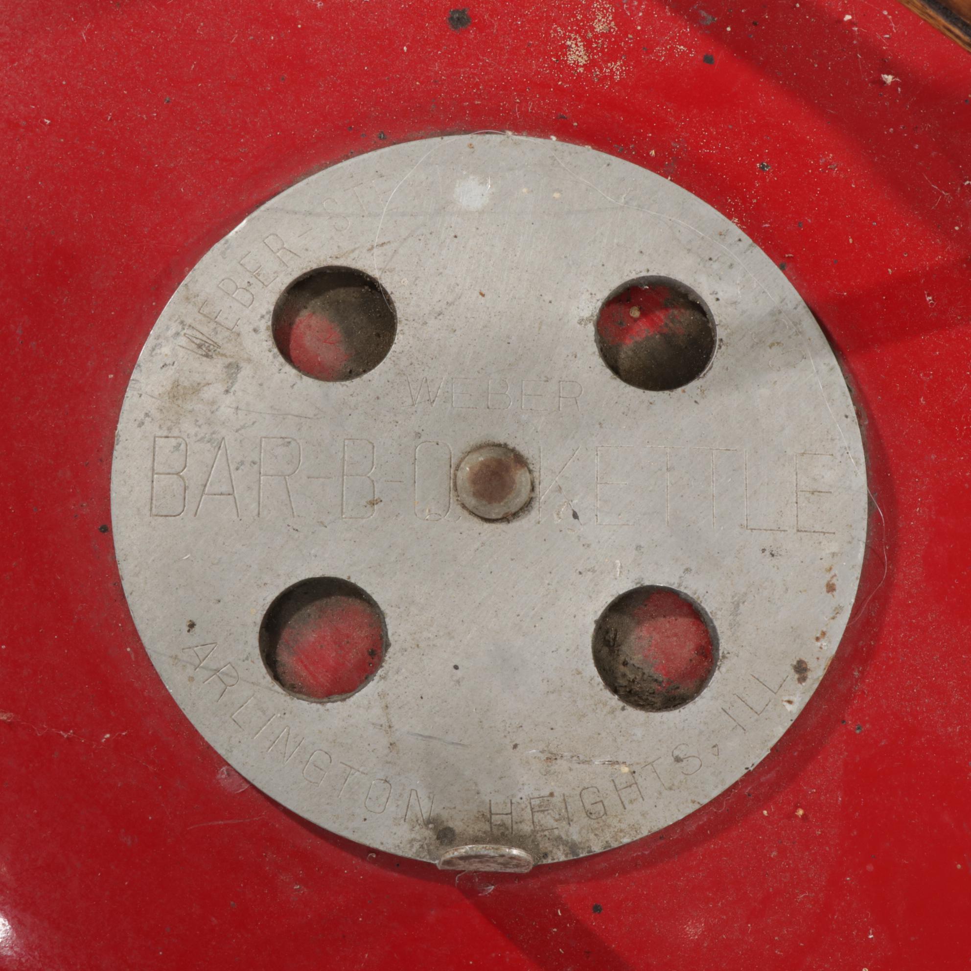 Weber Red Enameled "Bar-B-Q-Kettle" Charcoal Grill