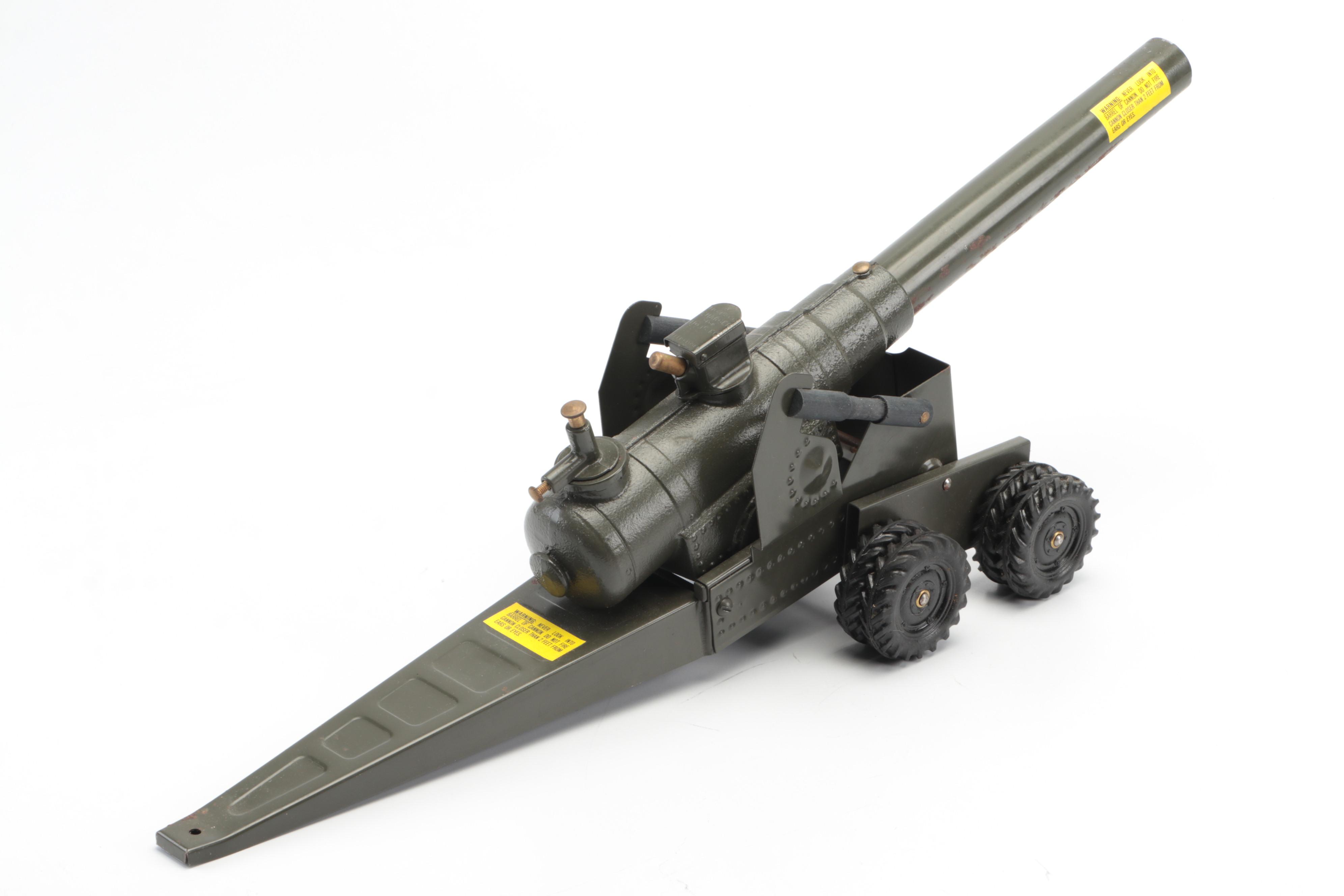 Big Bang 155mm and 60mm Cast Iron Miniature Model Cannons