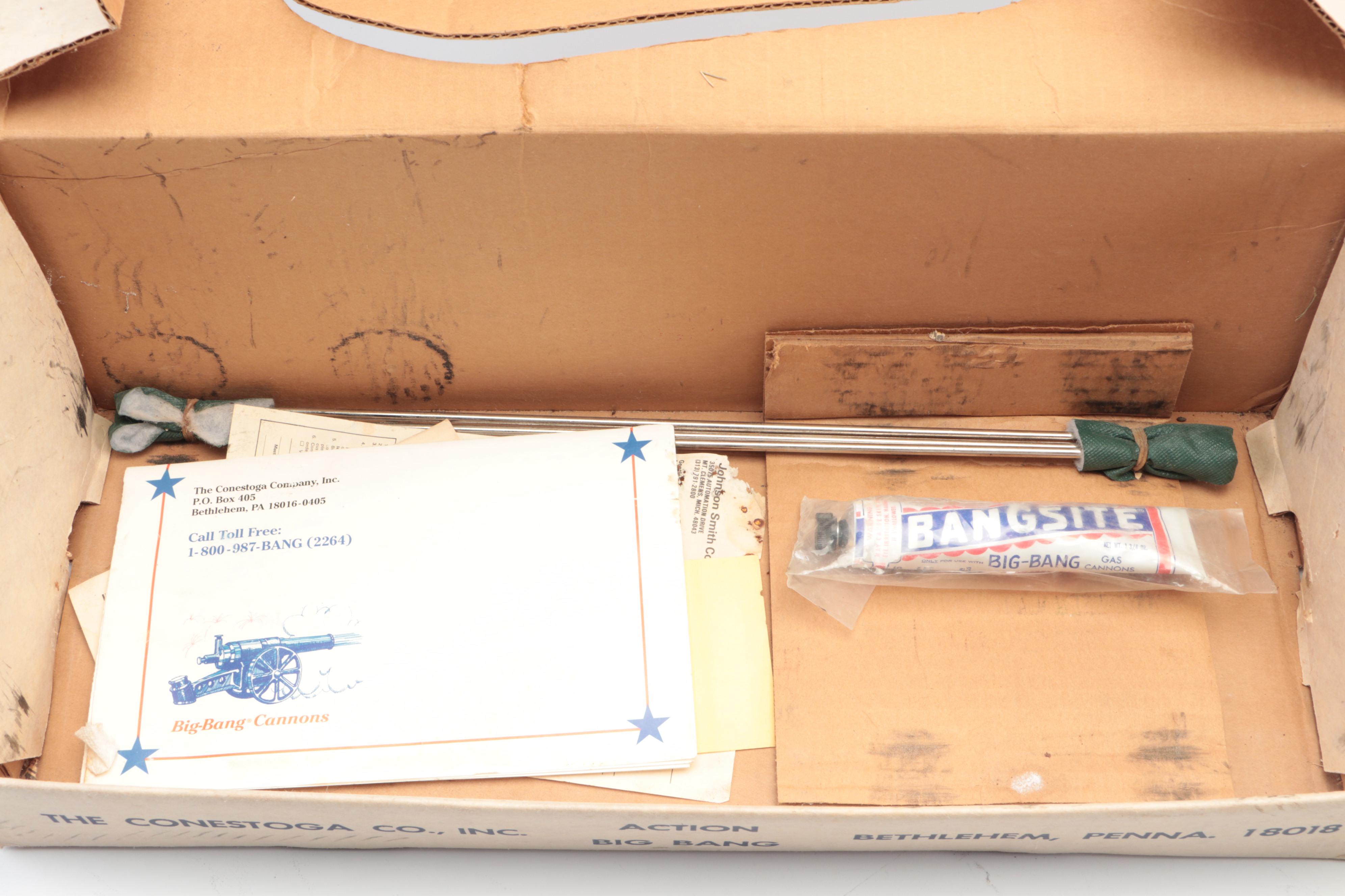 Big Bang 155mm and 60mm Cast Iron Miniature Model Cannons