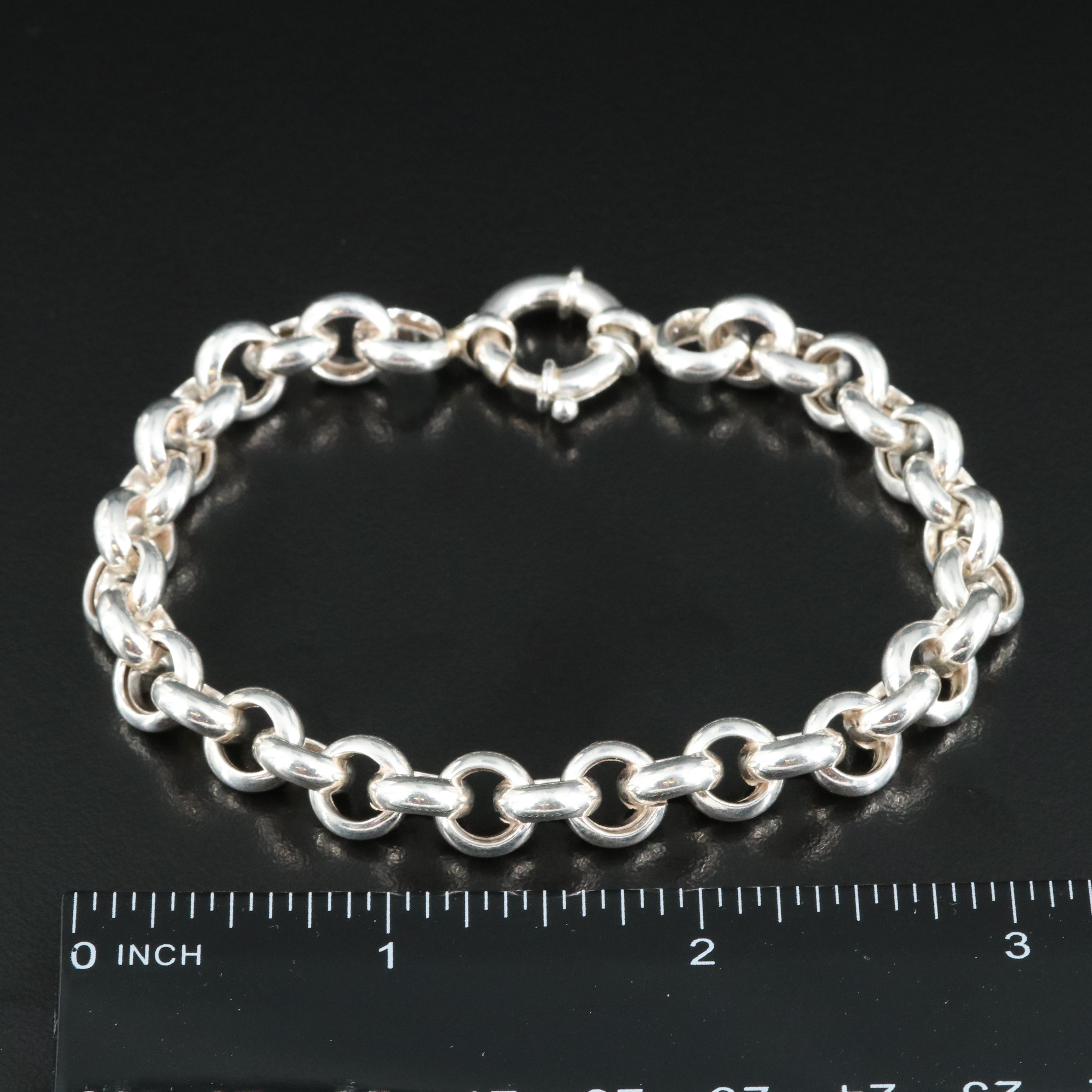 Sterling Rolo Chain Bracelet