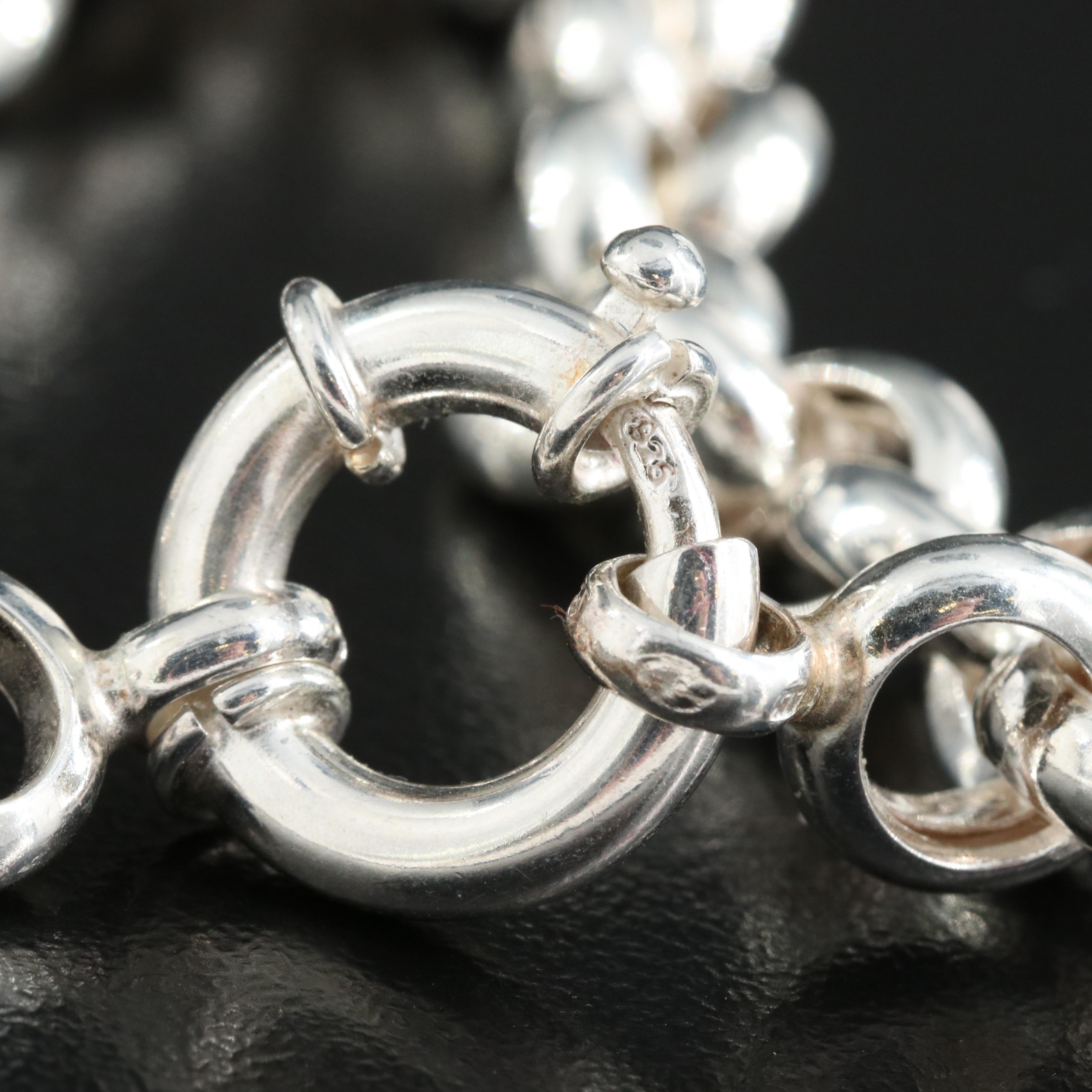 Sterling Rolo Chain Bracelet