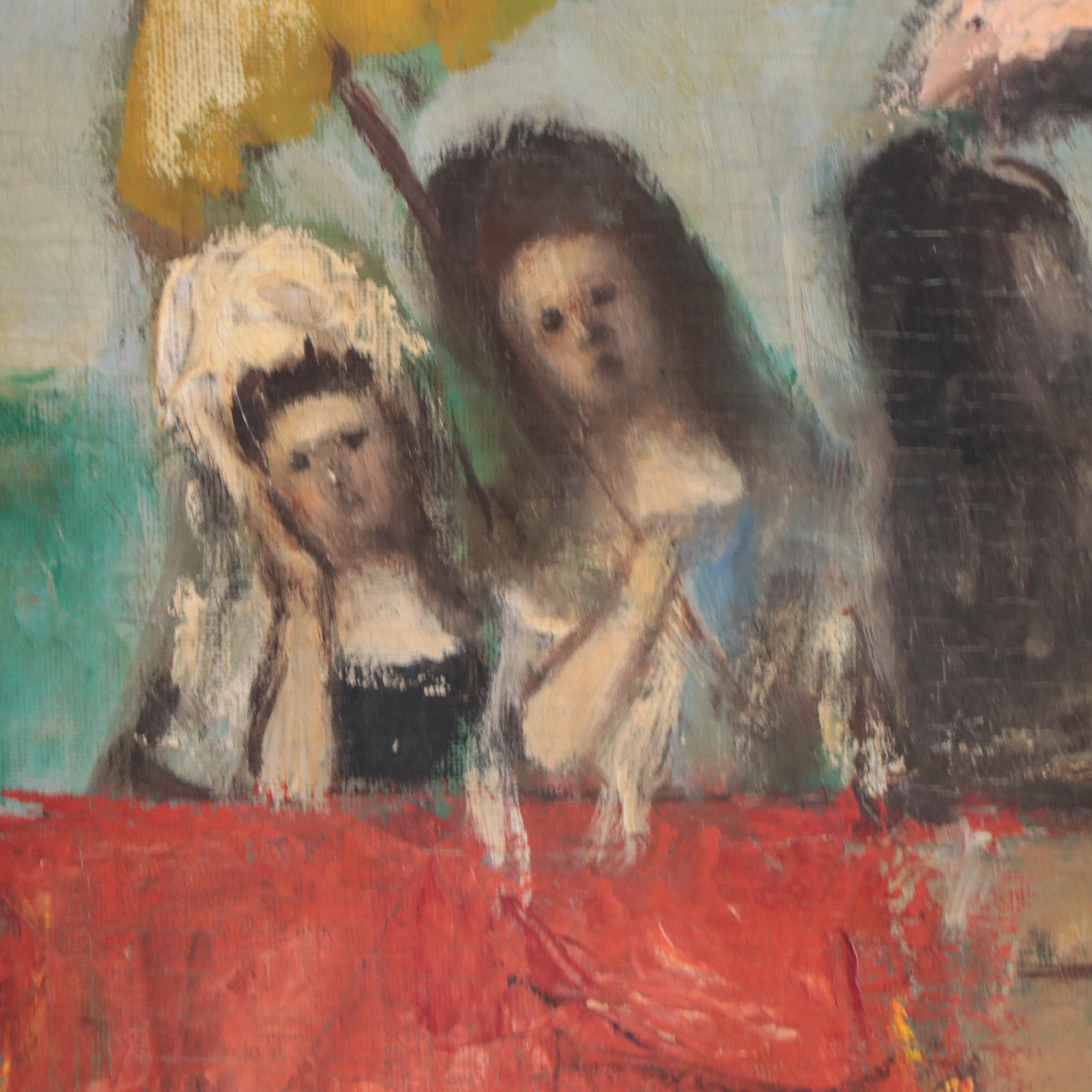 Sofia Morales Oil Painting "Ladies at a Bullfight"
