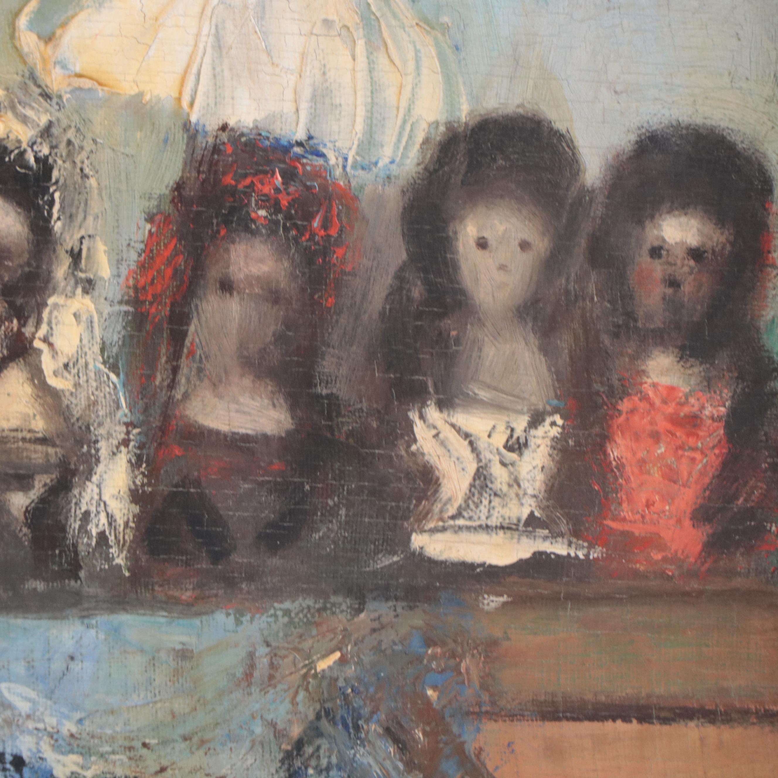 Sofia Morales Oil Painting "Ladies at a Bullfight"