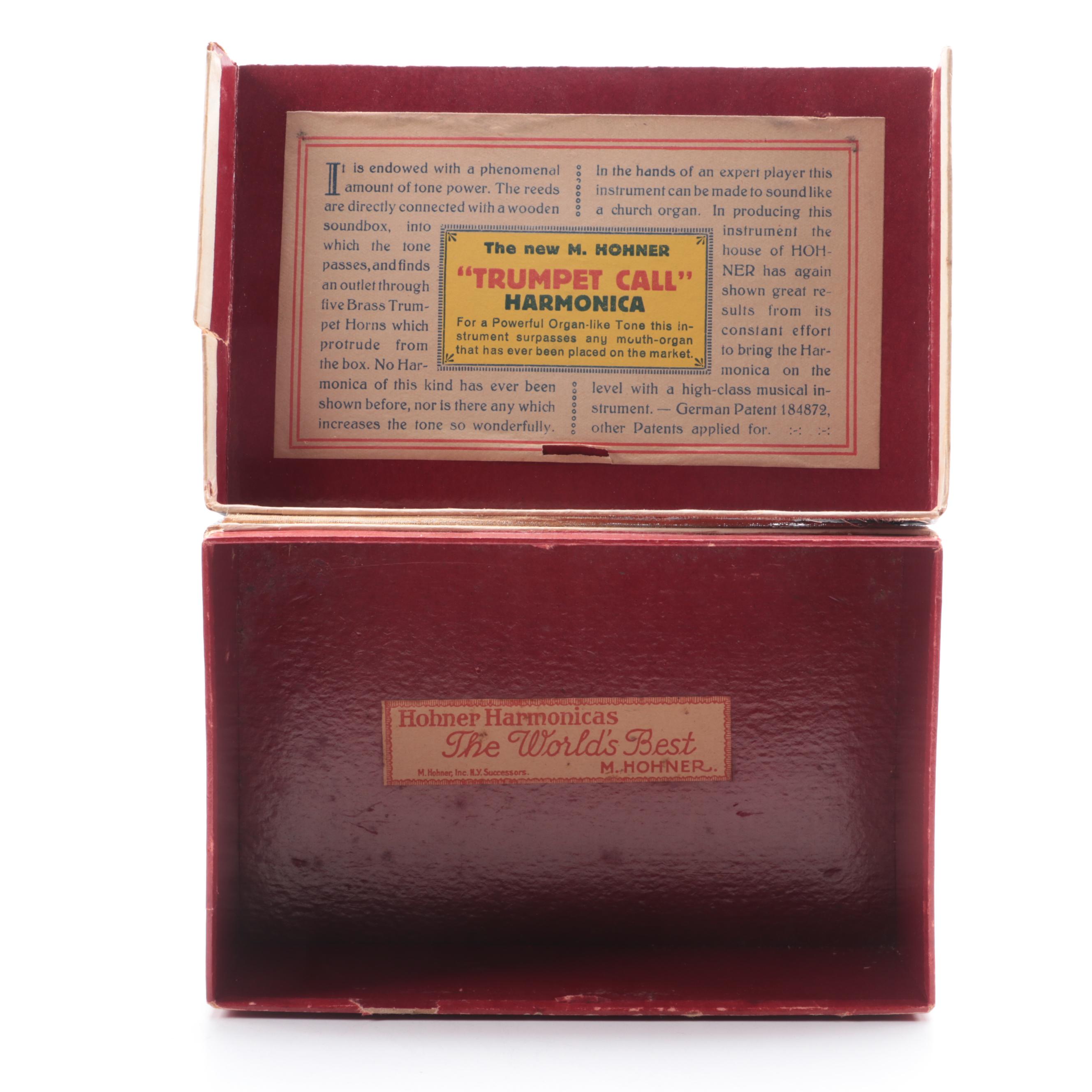 M. Hohner "The Trumpet Call" Harmonica, circa 1915