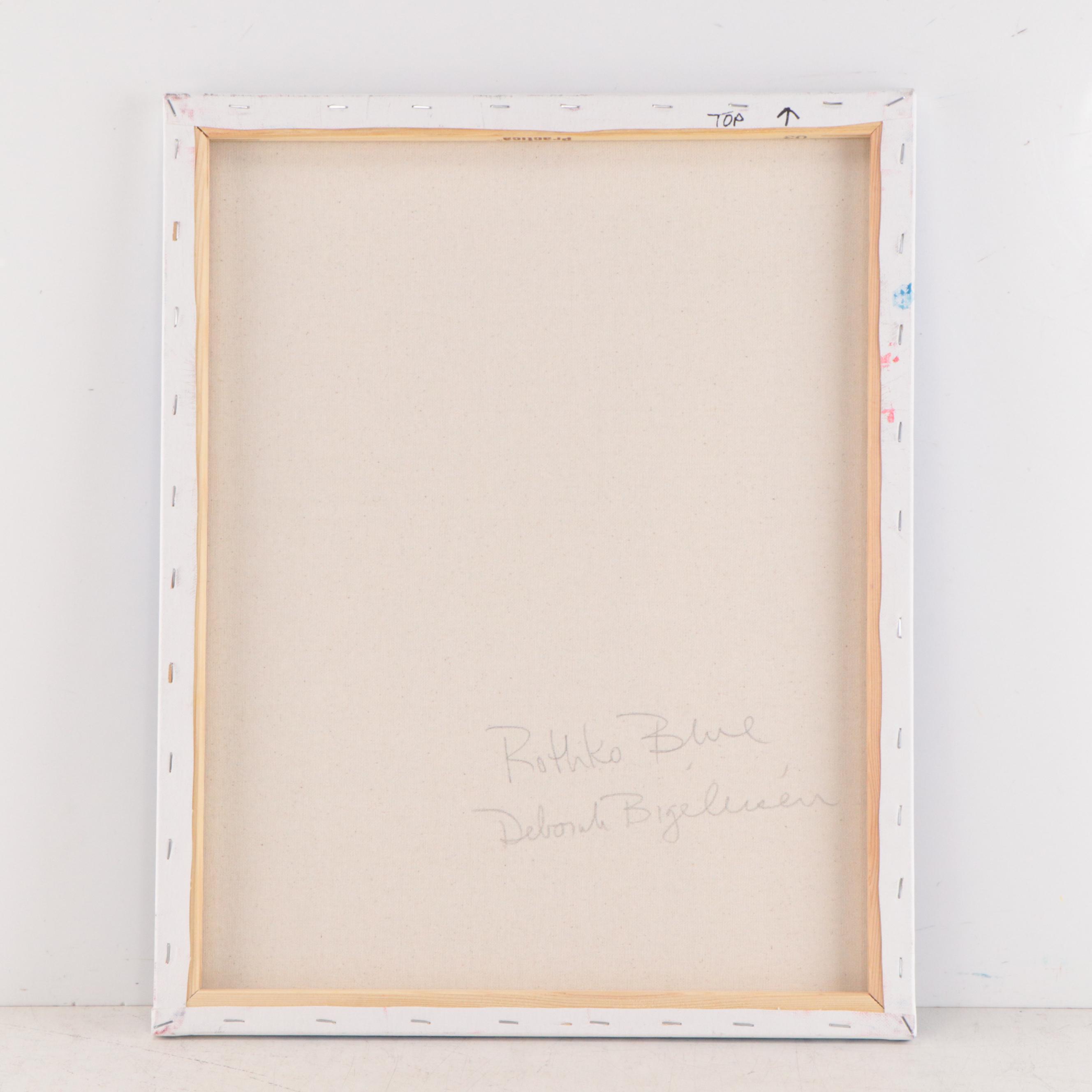 Deborah Bigeleisen Acrylic Painting "Rothko Blue," 2022