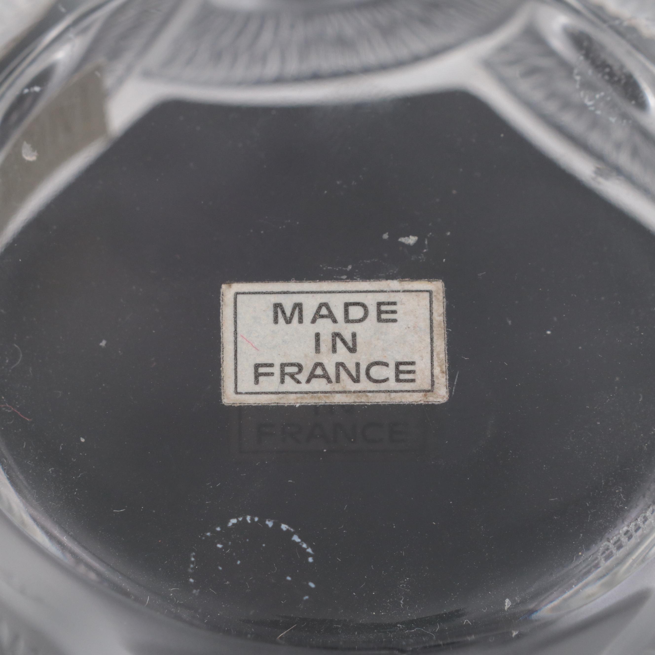 Lalique "Gao" Frosted Crystal Ashtray