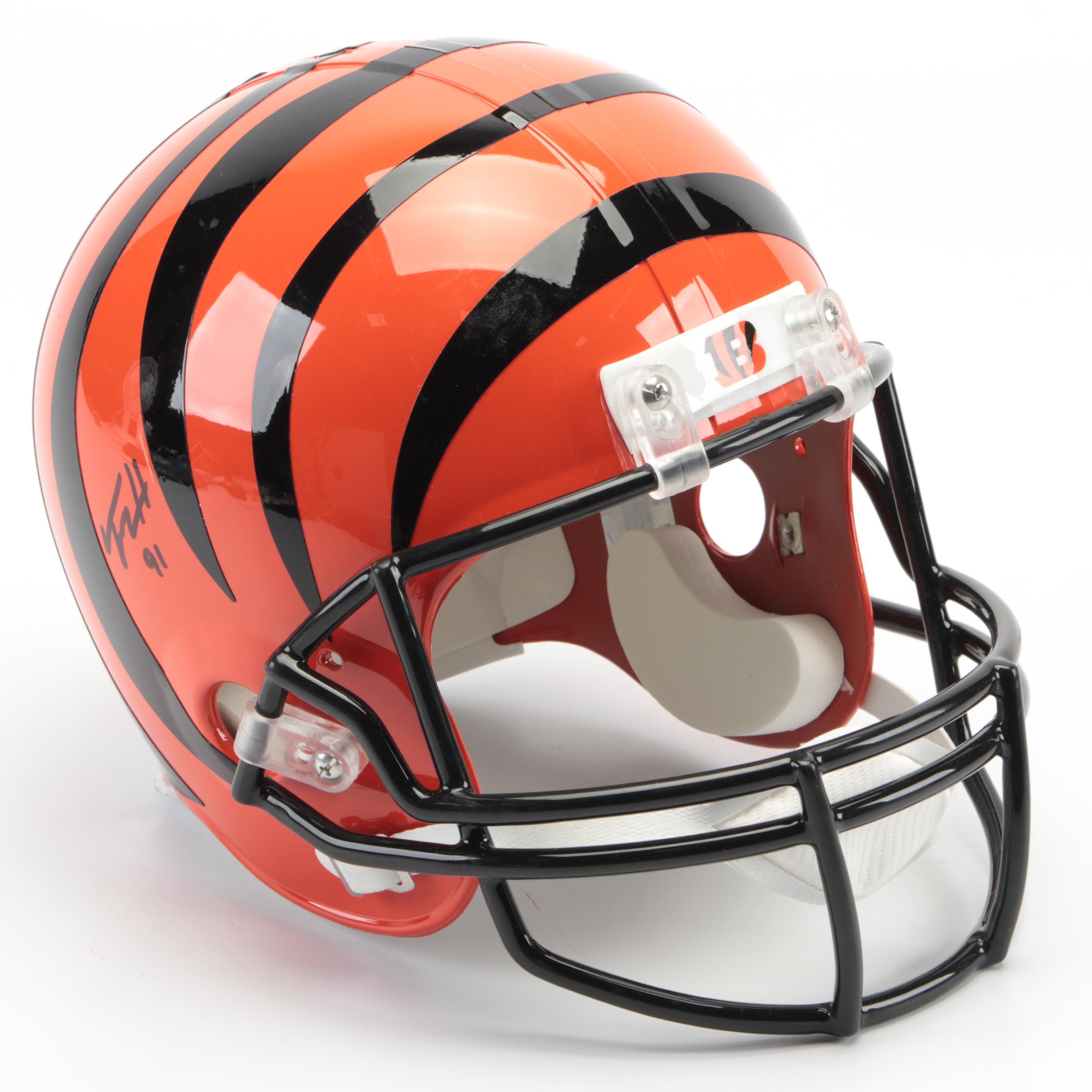 Trey Hendrickson Signed Cincinnati Bengals Full Size Riddell Replica Helmet