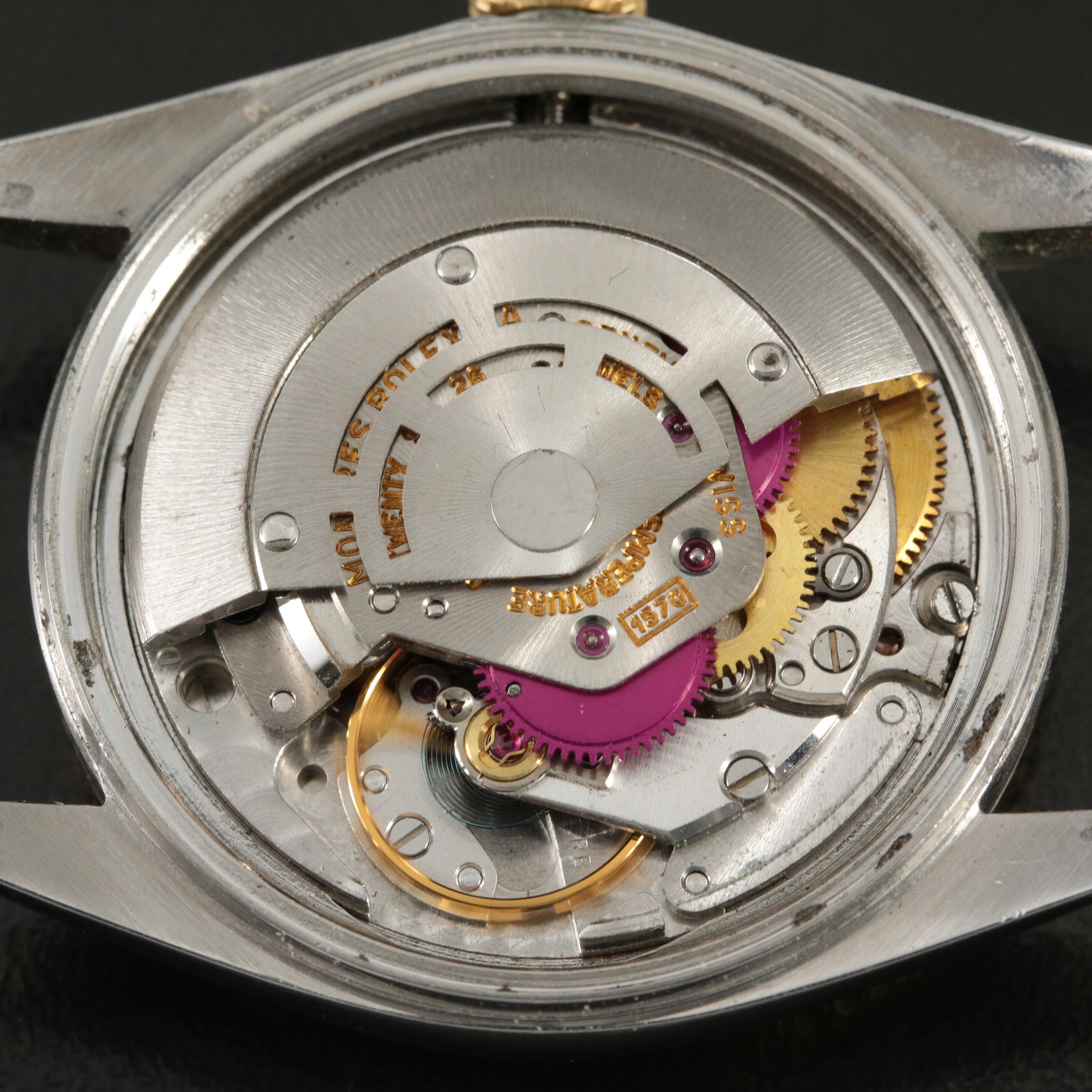 1969 Rolex Blue Custom Diamond Dial Datejust Watch