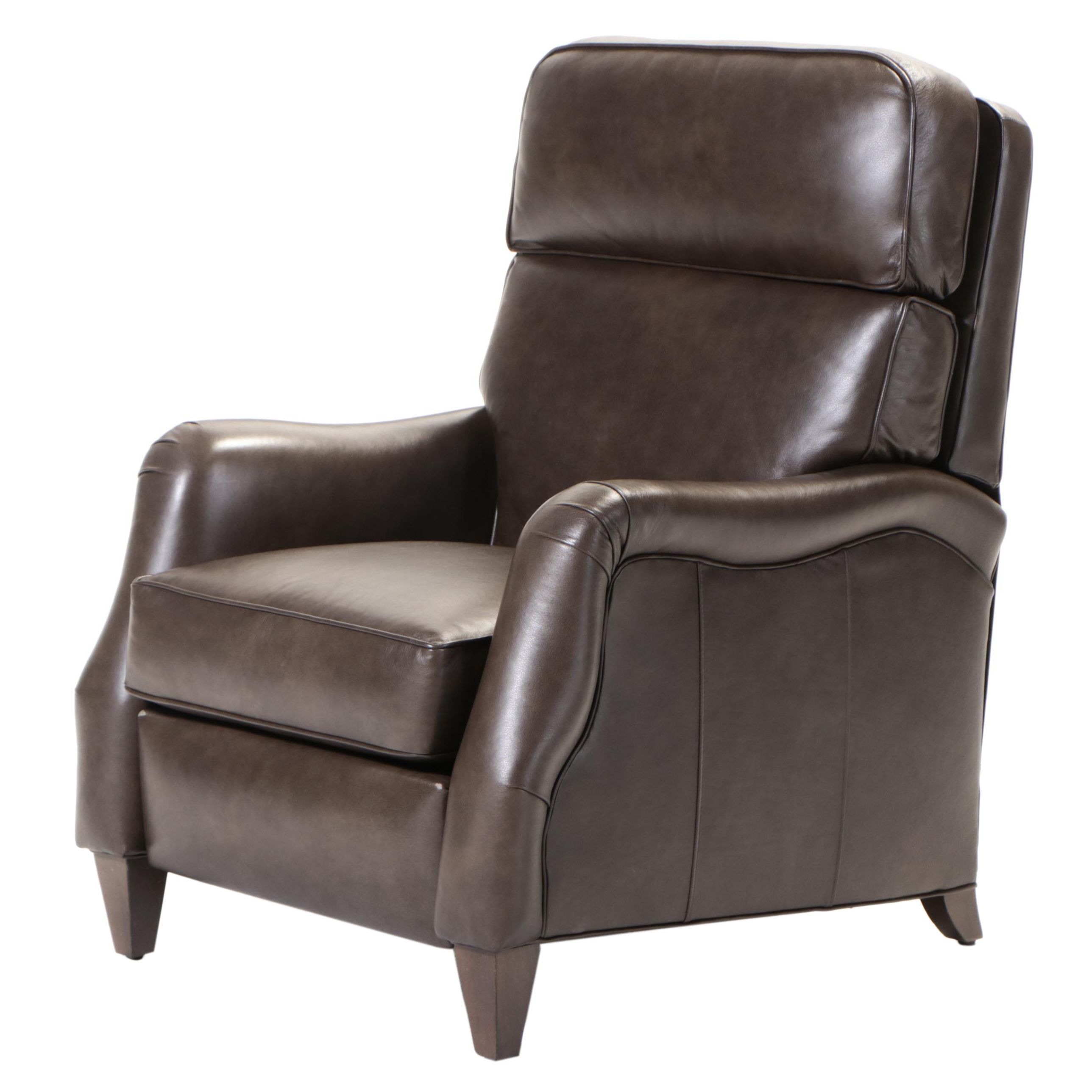 Ethan Allen "Arden" Brown Leather Recliner