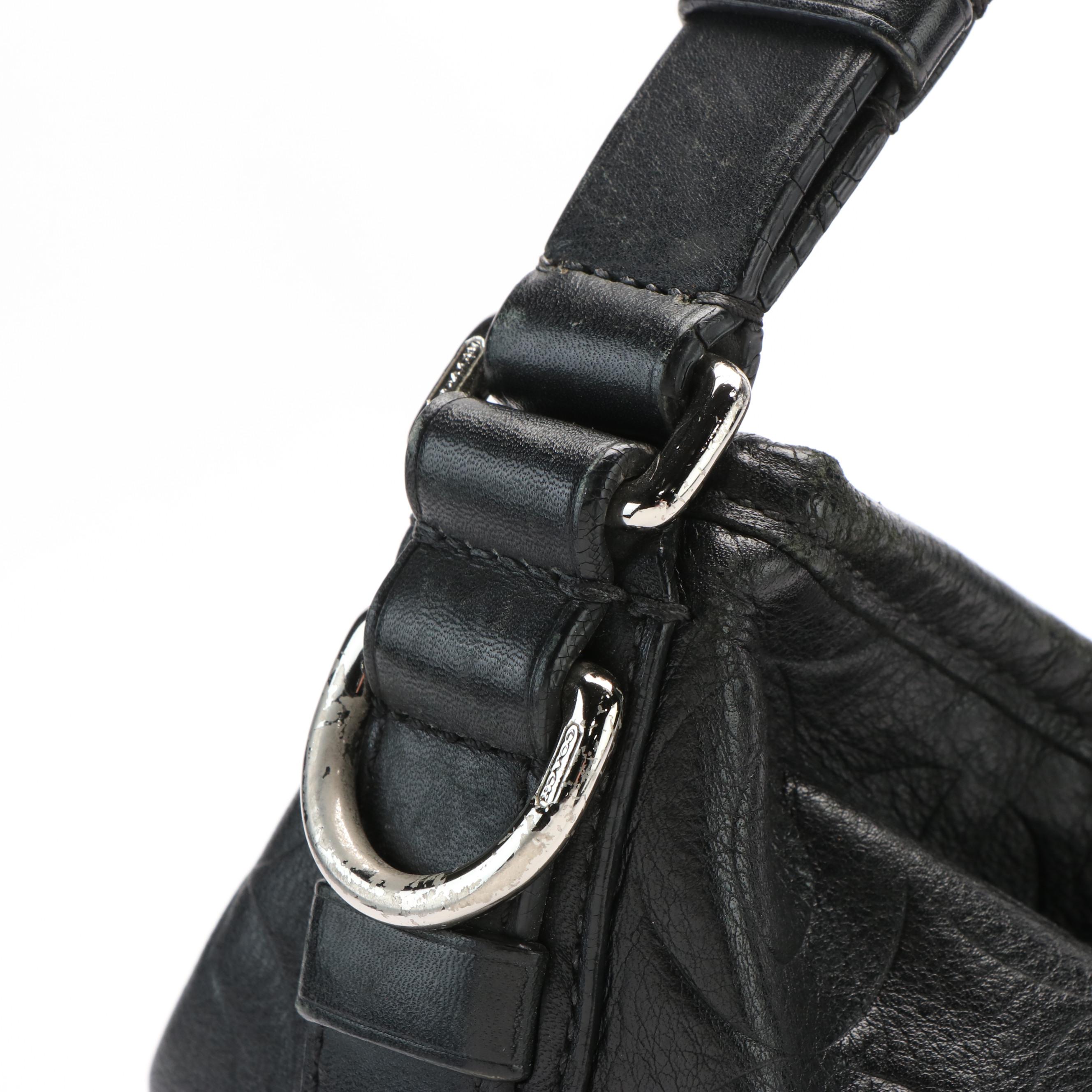 Coach Embossed Leather Tote Bag