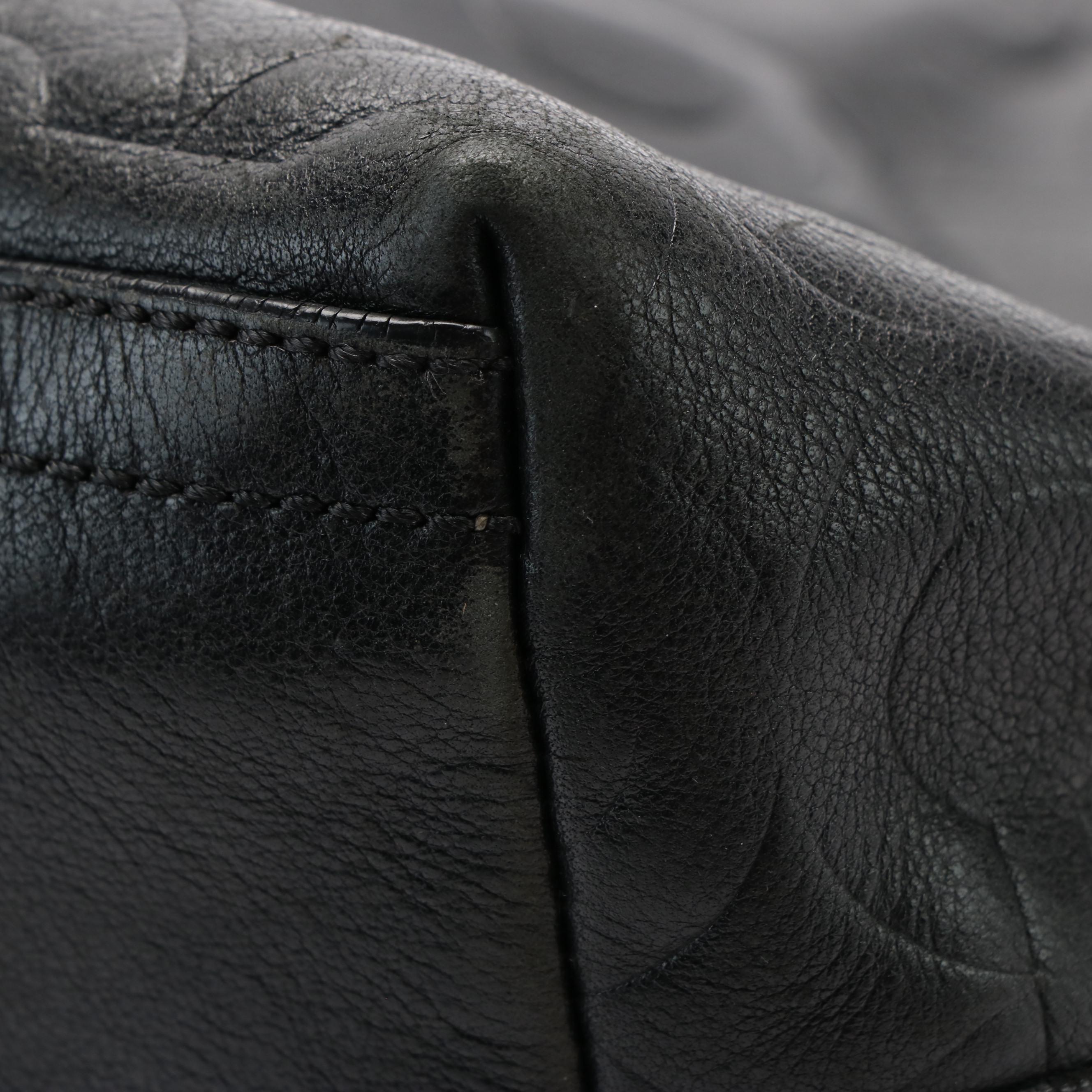 Coach Embossed Leather Tote Bag