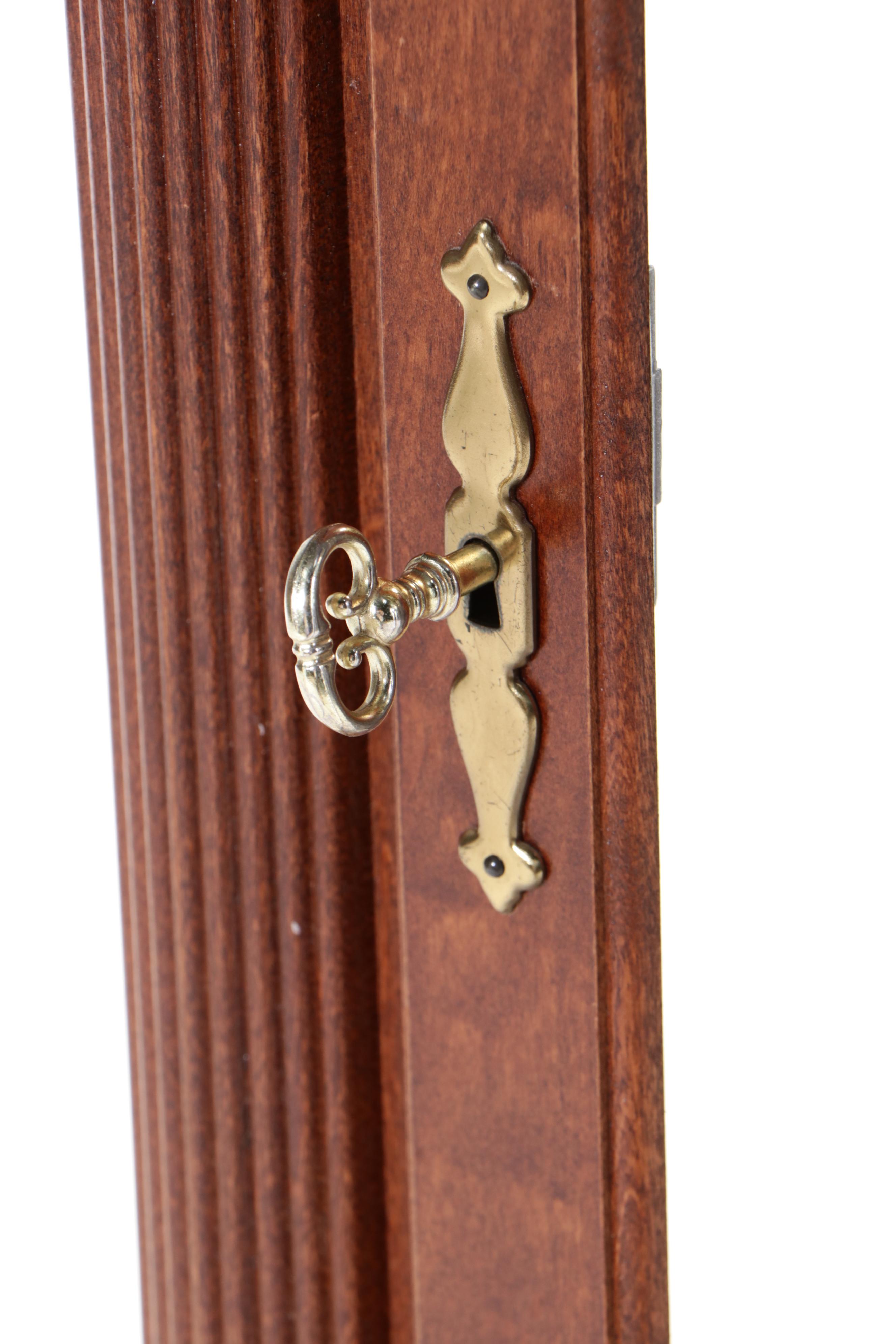 Ridgeway Cherry Case Grandfather Clock with Moon Phase Dial