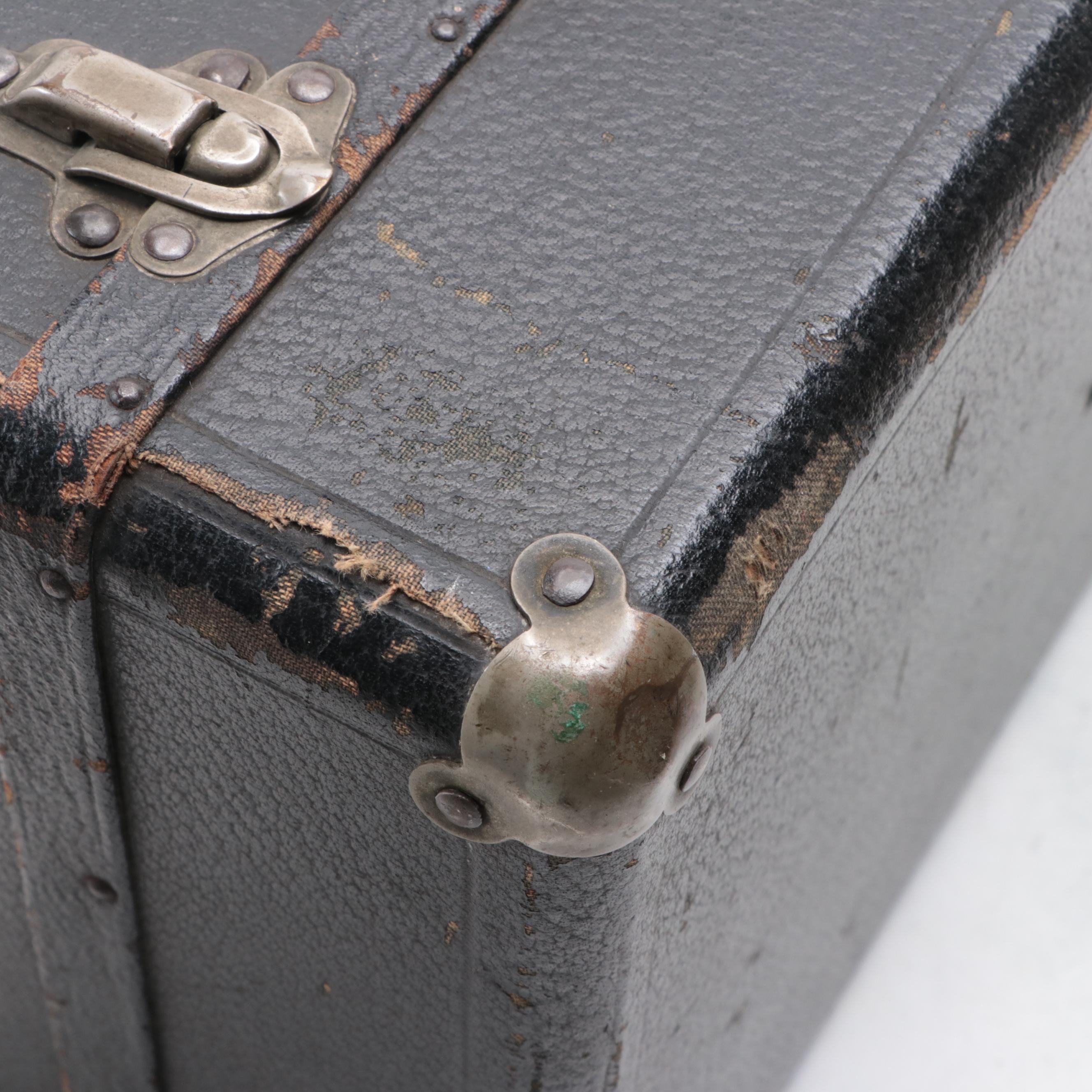 JW York Professional Engraved Bb/A Cornet and Case, Early 20th Century