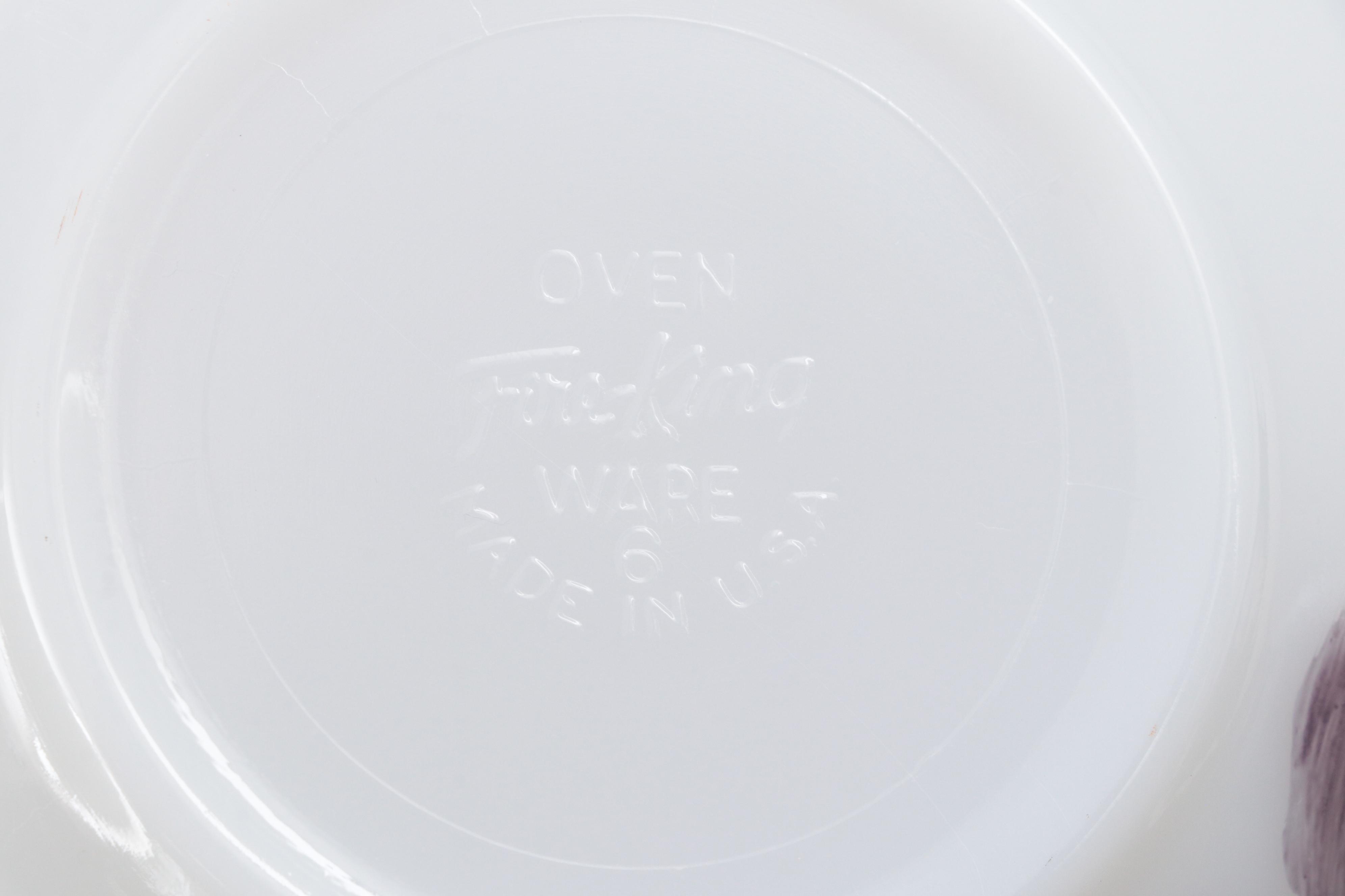 Anchor Hocking Fire King "Fruit" Glass Casseroles with Bowls and Dishes