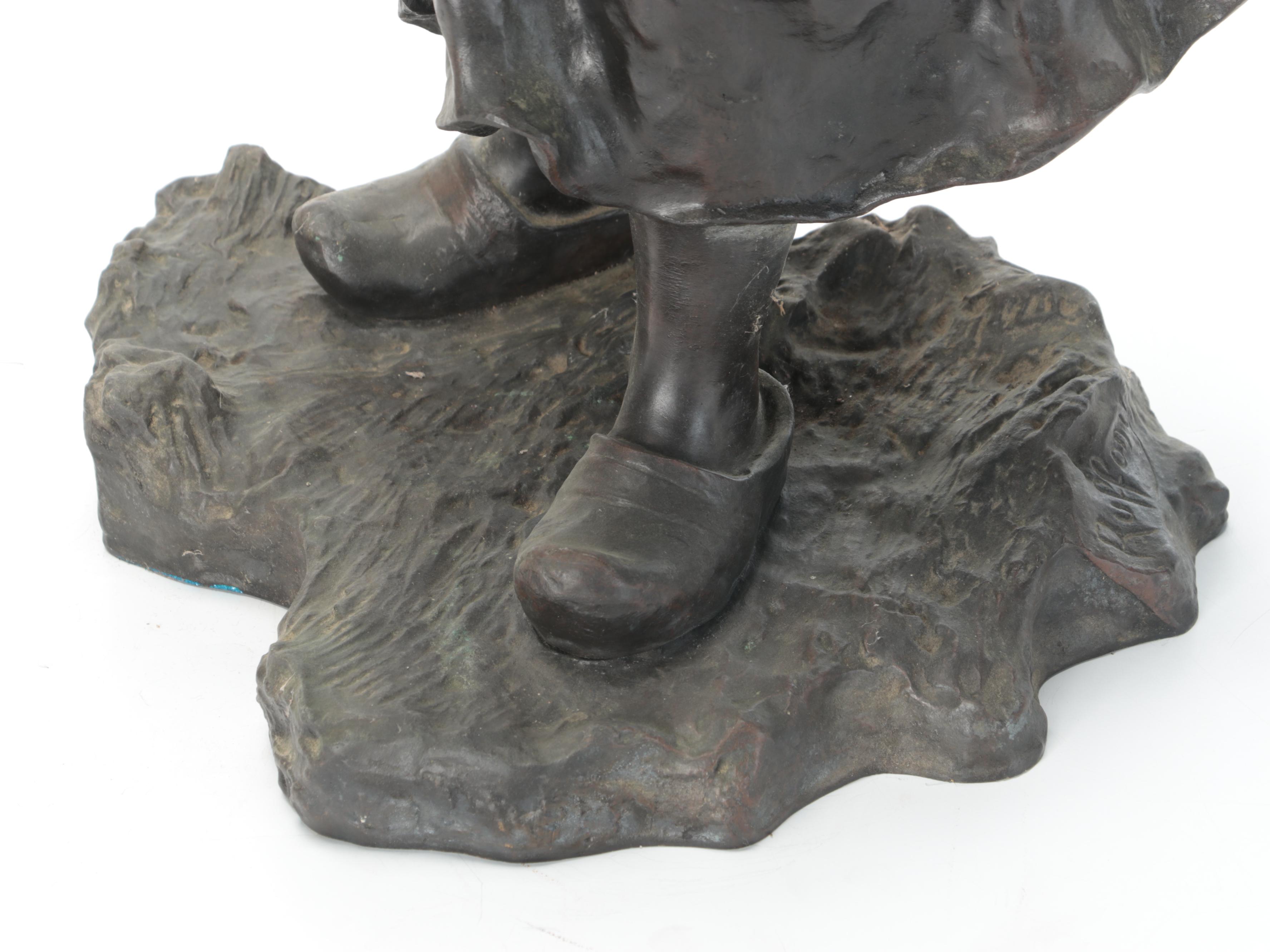 Ruffony Bronze Sculpture of a Harvester