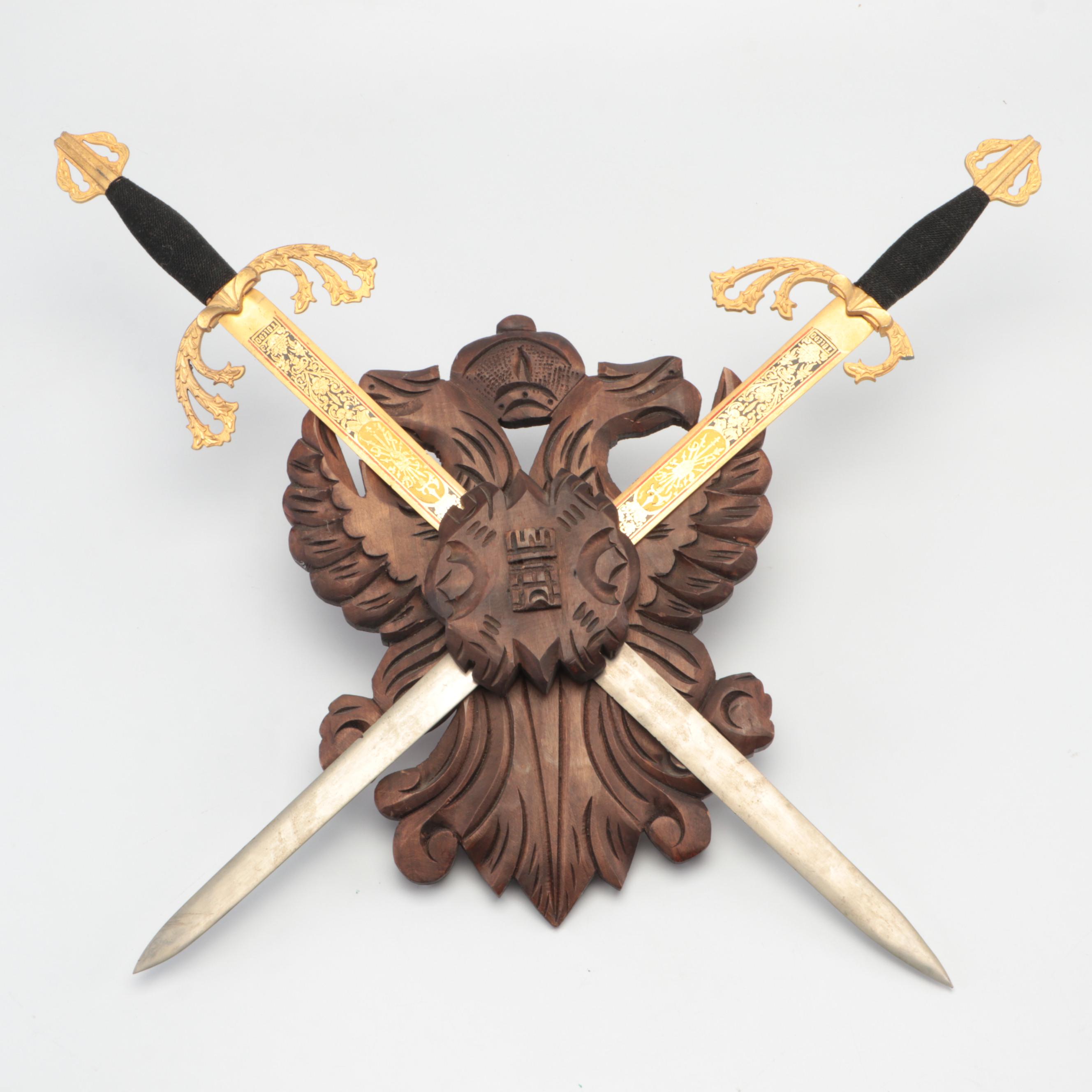 Toledo El Cid Type Swords Coat of Arms Display