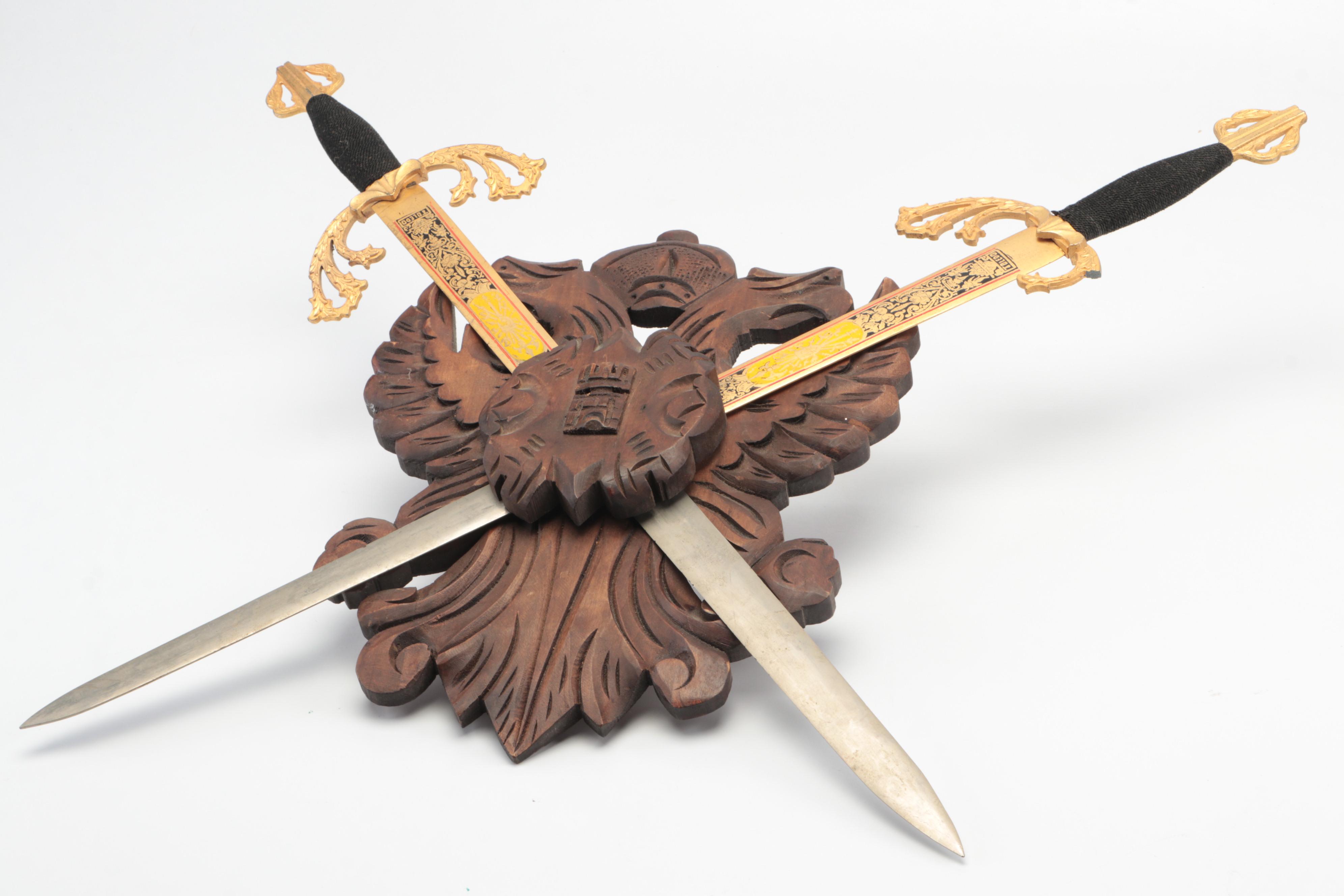 Toledo El Cid Type Swords Coat of Arms Display