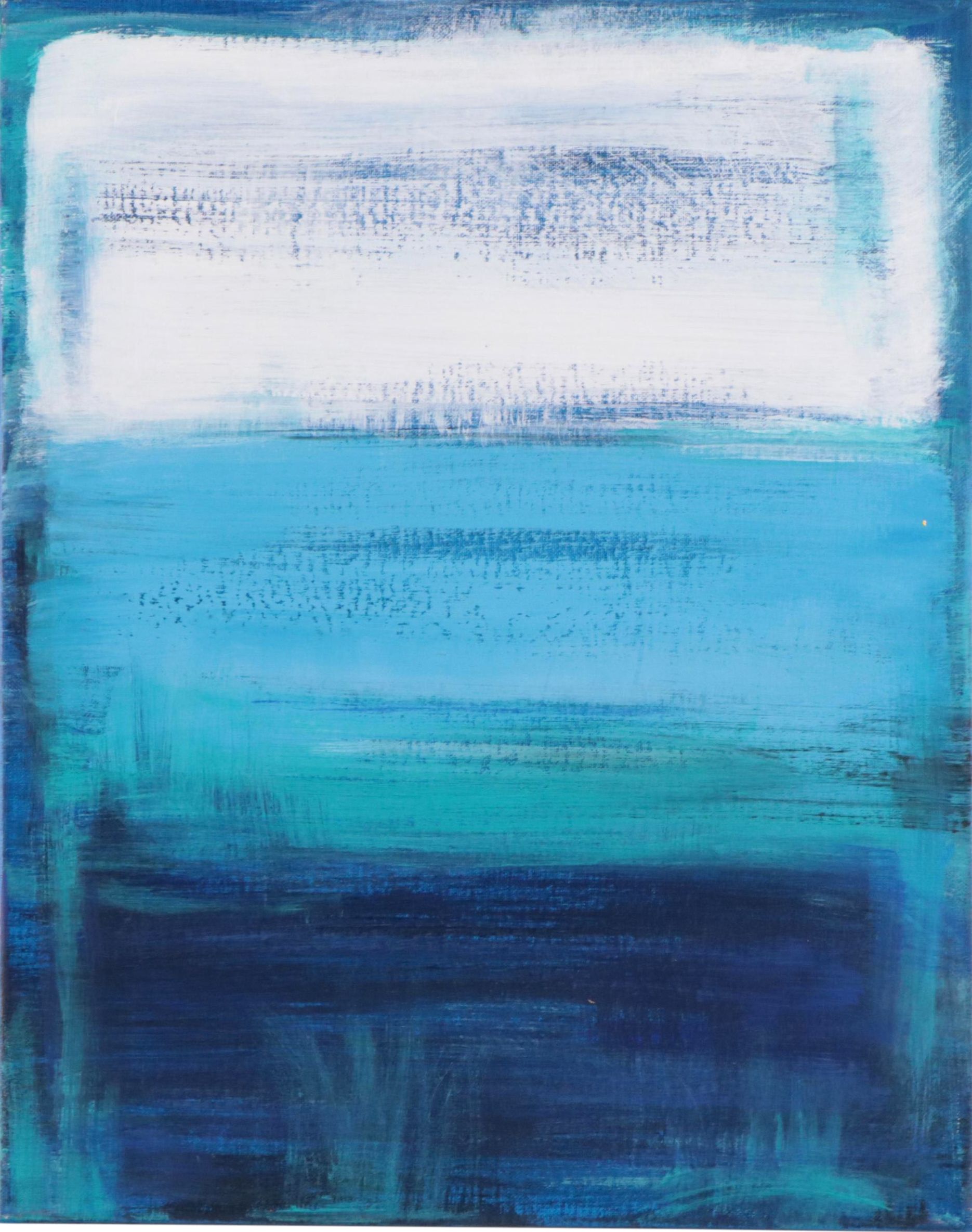 Deborah Bigeleisen Acrylic Painting "Rothko Blue," 2022