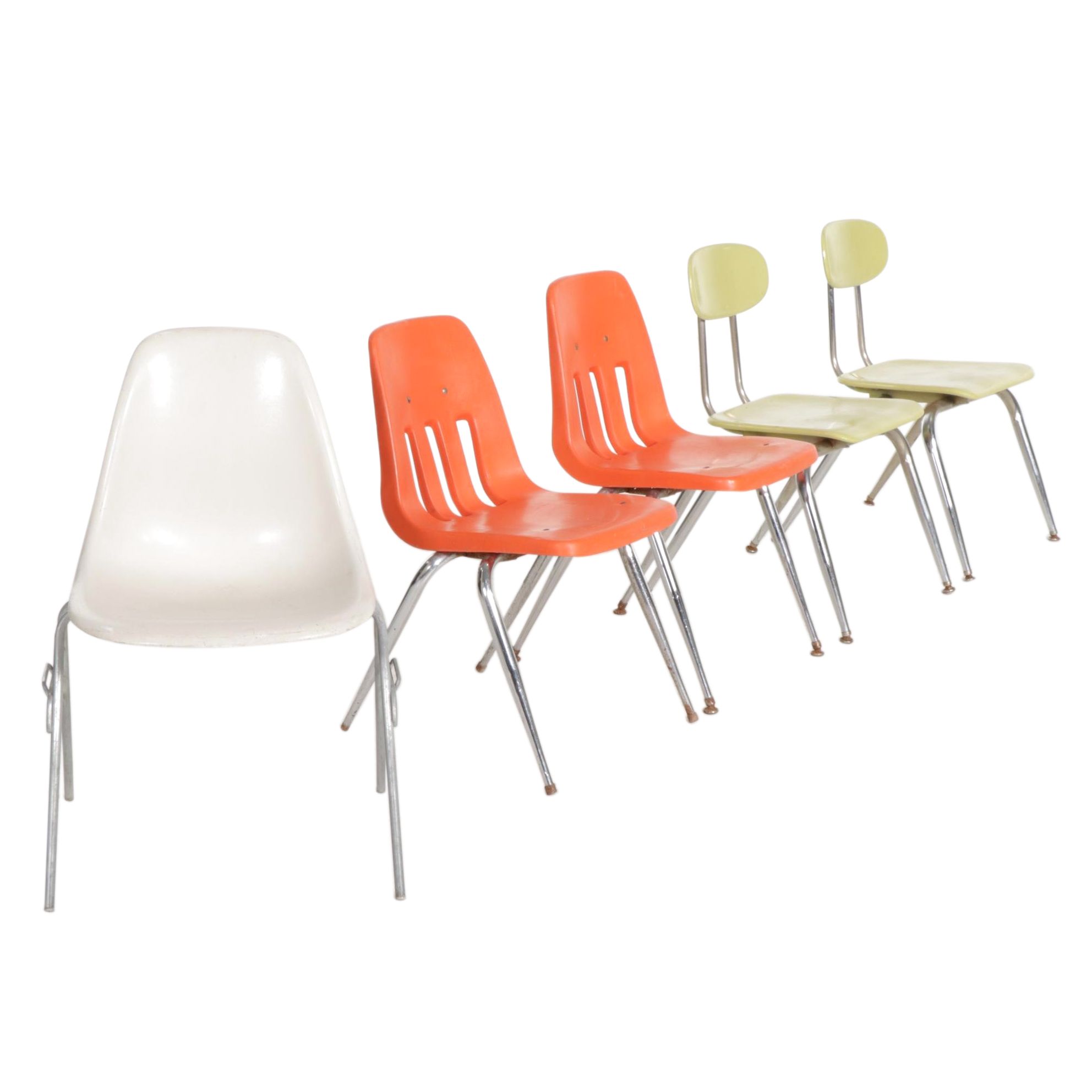 Herman Miller, Virco Martest and Melsur Mid Century Modern Institutional Chairs
