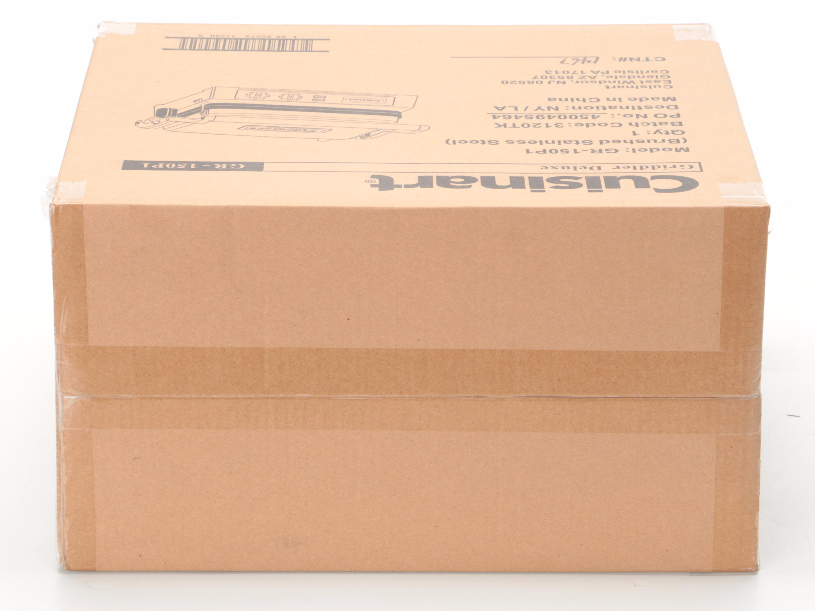 Cuisinart Griddler Deluxe in Brushed Stainless With Reversible Plates