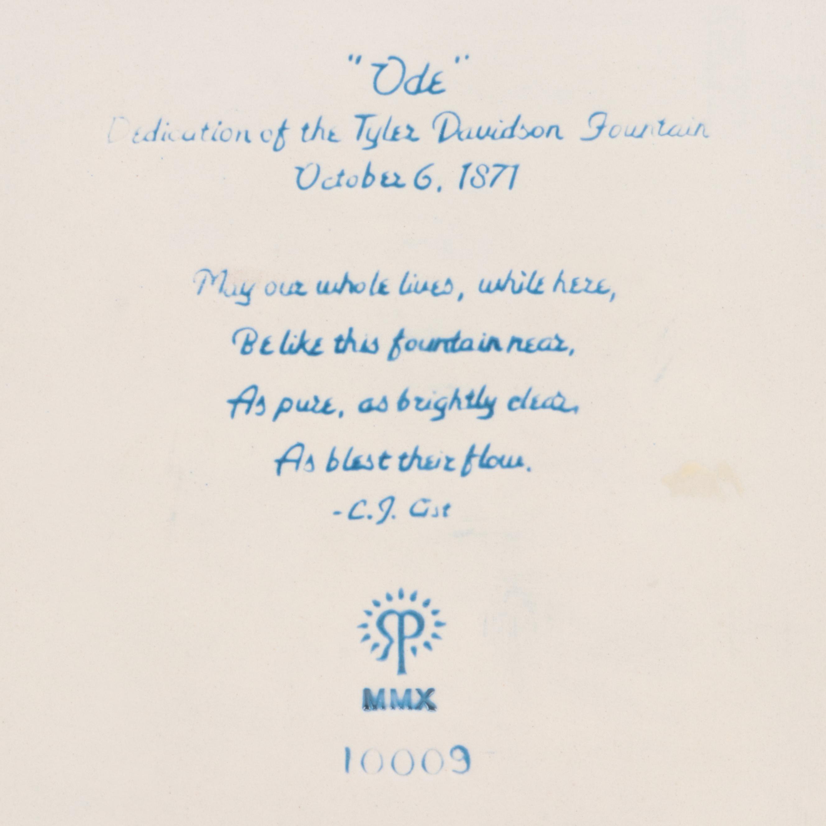 Rookwood Pottery Cincinnati Union Terminal and Tyler Davidson Fountain Tiles