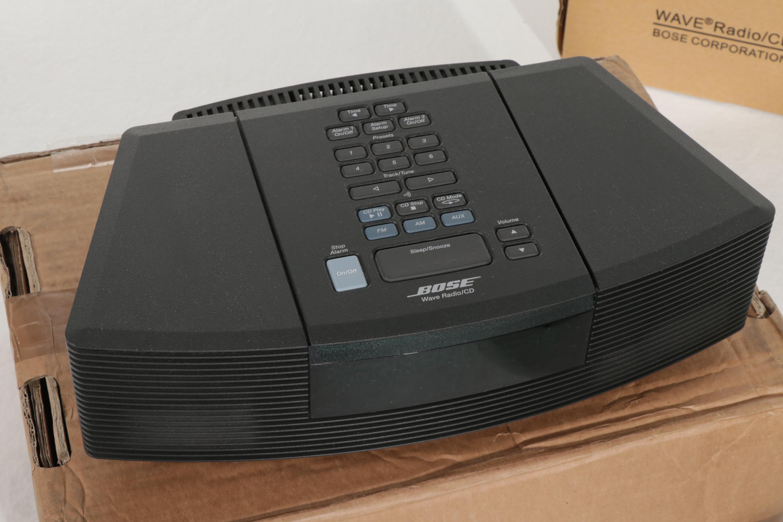 Bose Wave Radio and CD Player With Pedestal and Boss Dr Beat Metronome