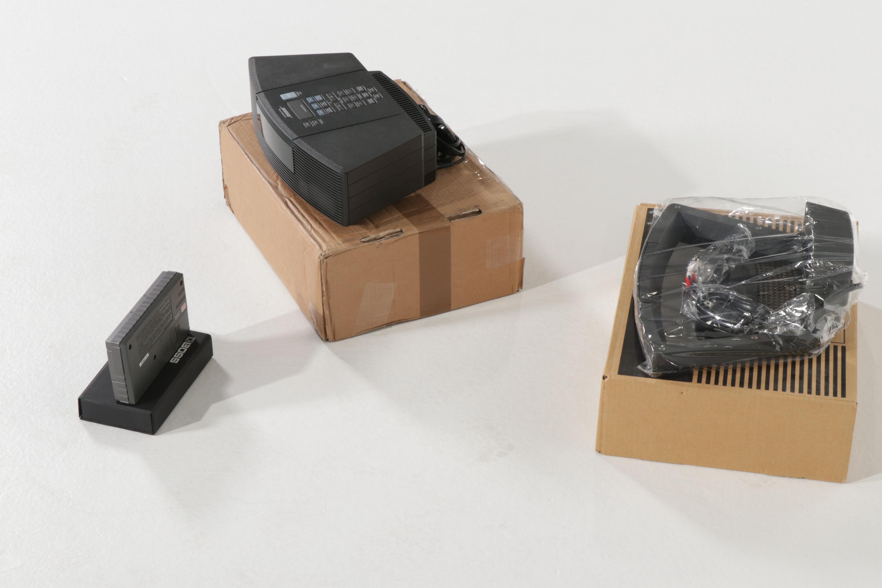 Bose Wave Radio and CD Player With Pedestal and Boss Dr Beat Metronome