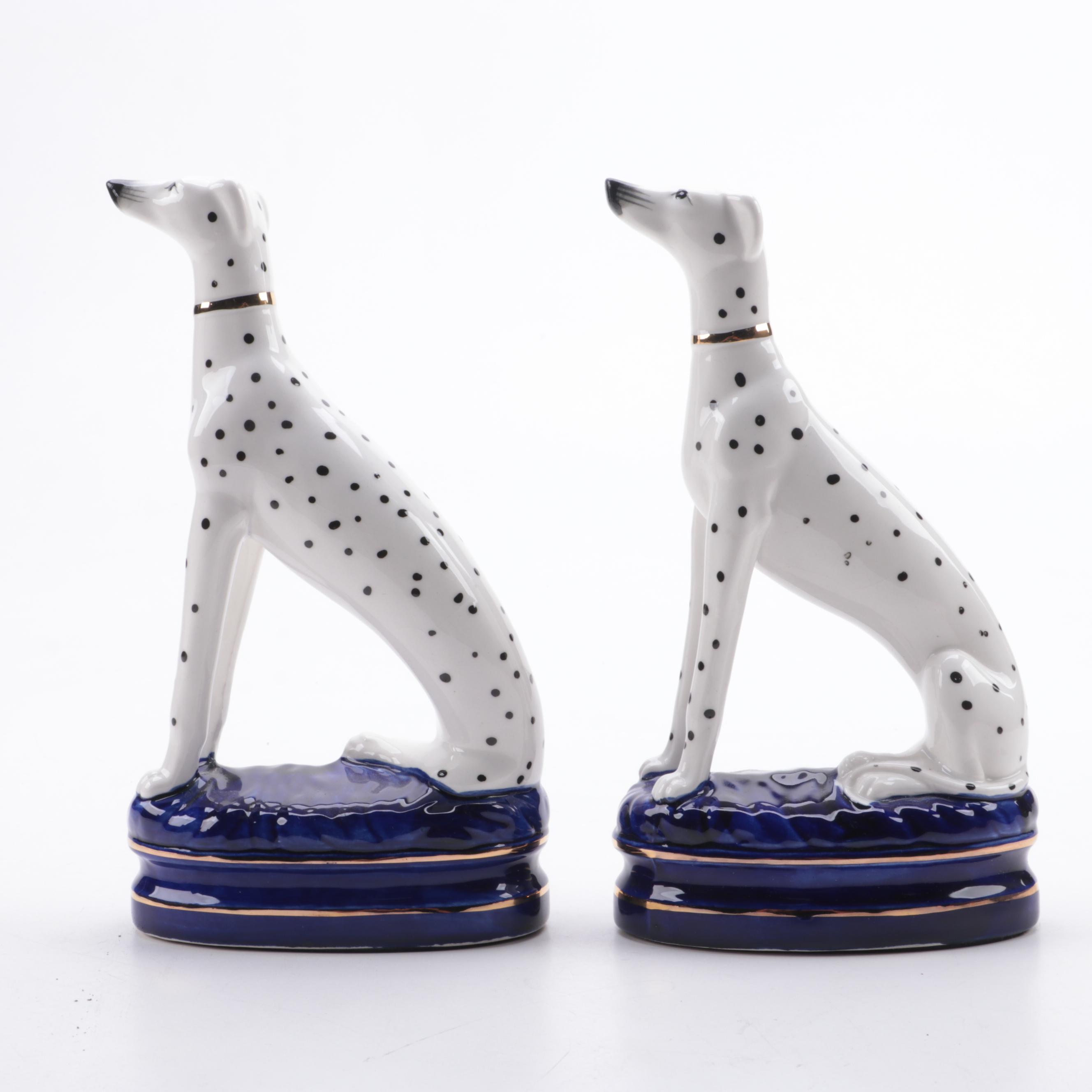 Pair of Ceramic Dalmatian Figurines