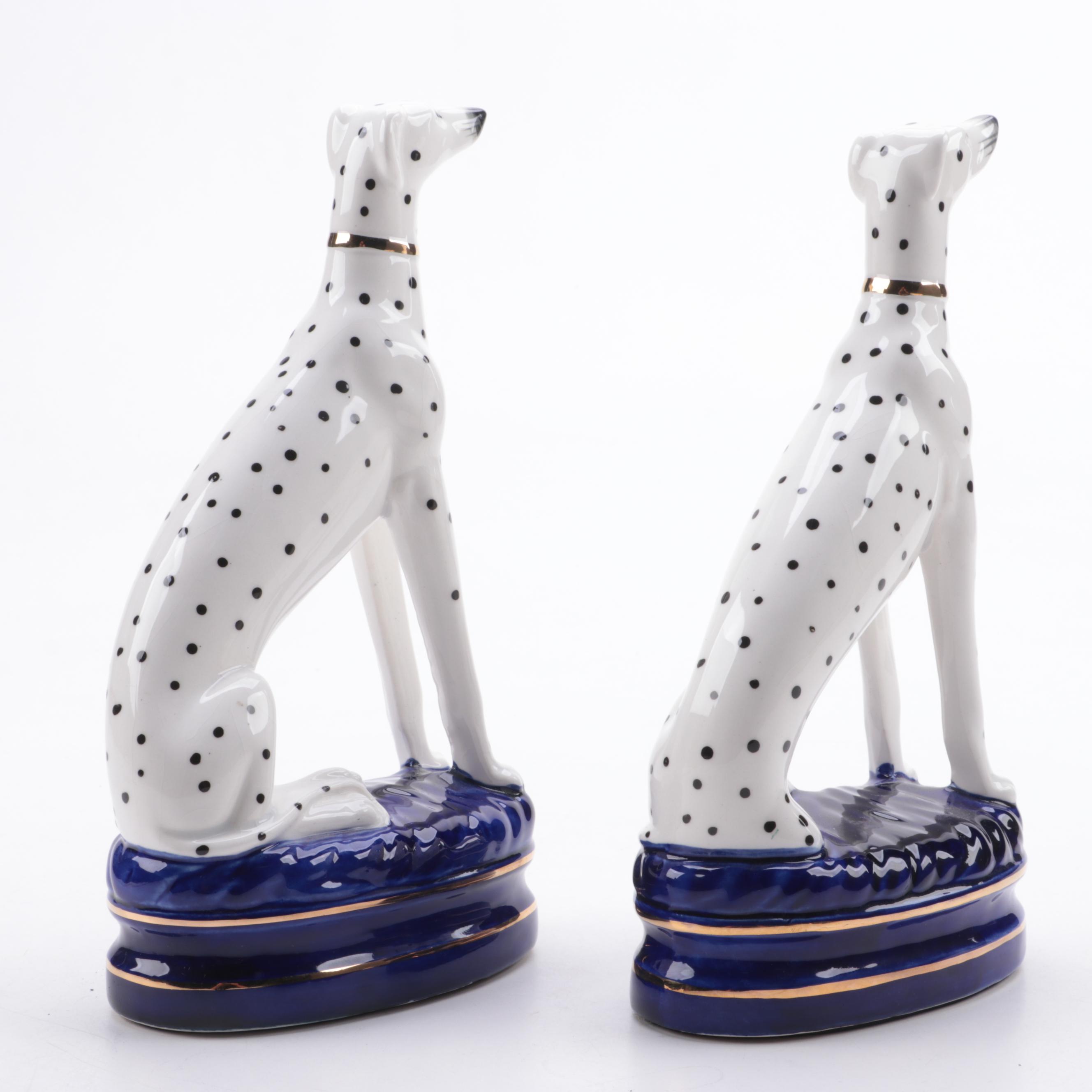 Pair of Ceramic Dalmatian Figurines