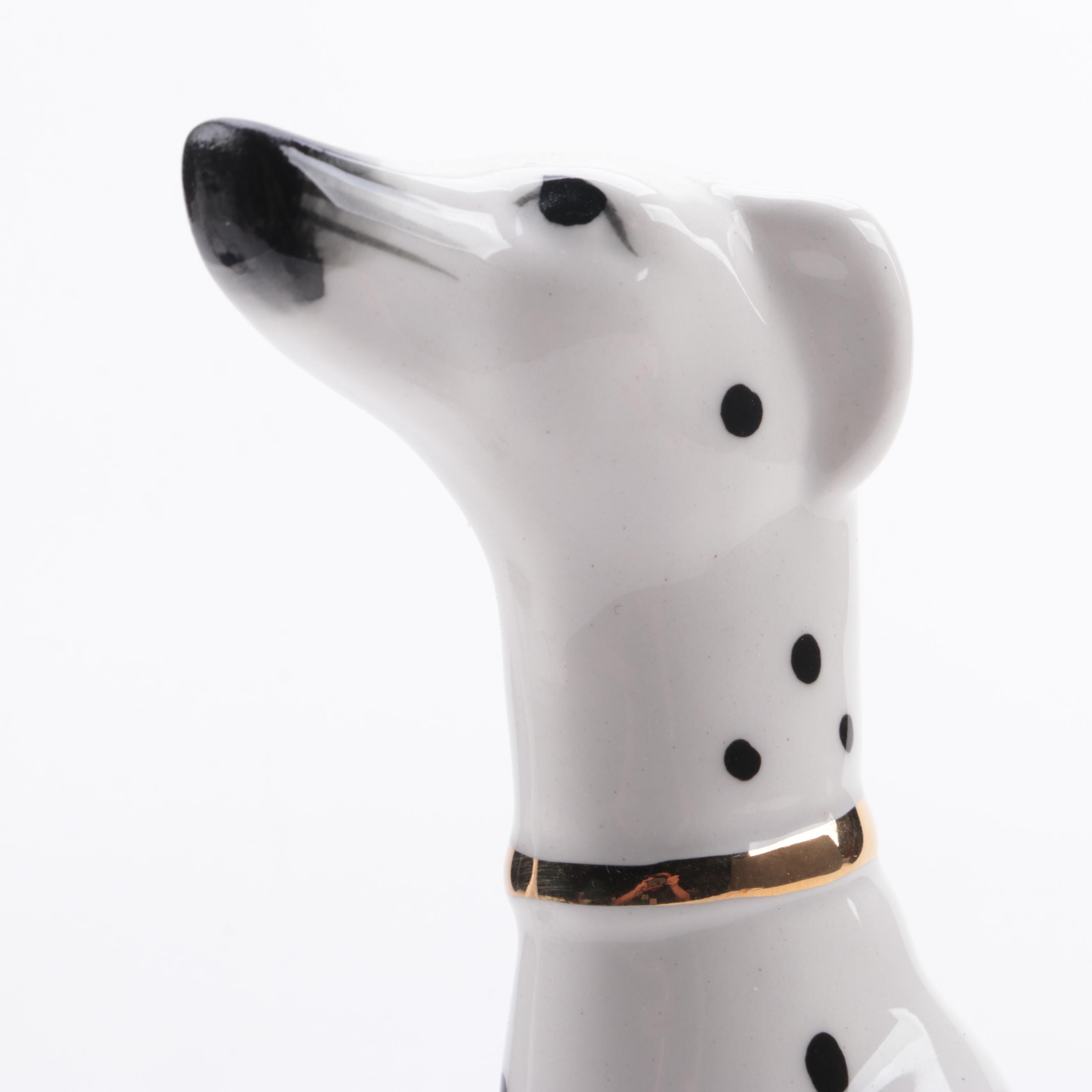 Pair of Ceramic Dalmatian Figurines