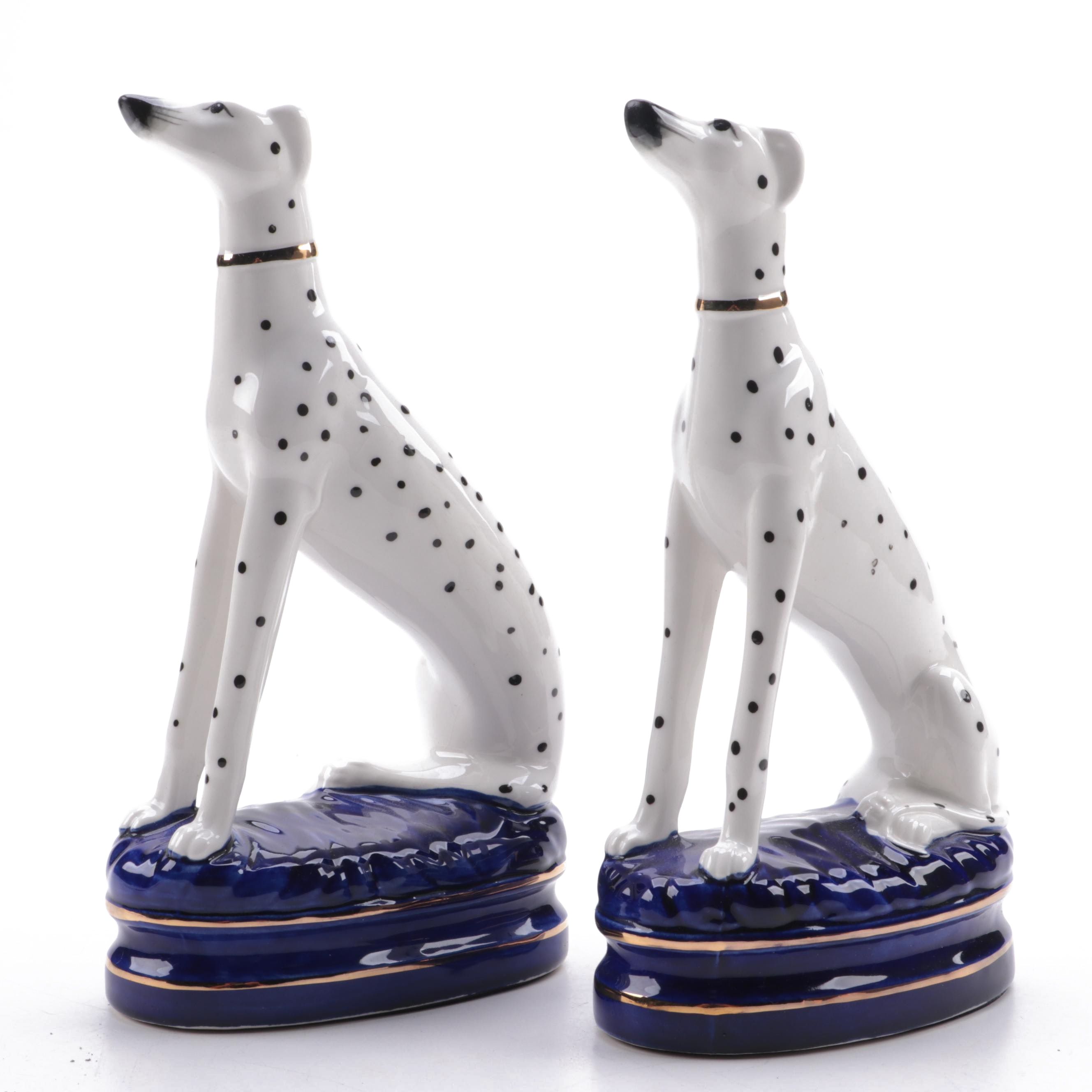 Pair of Ceramic Dalmatian Figurines