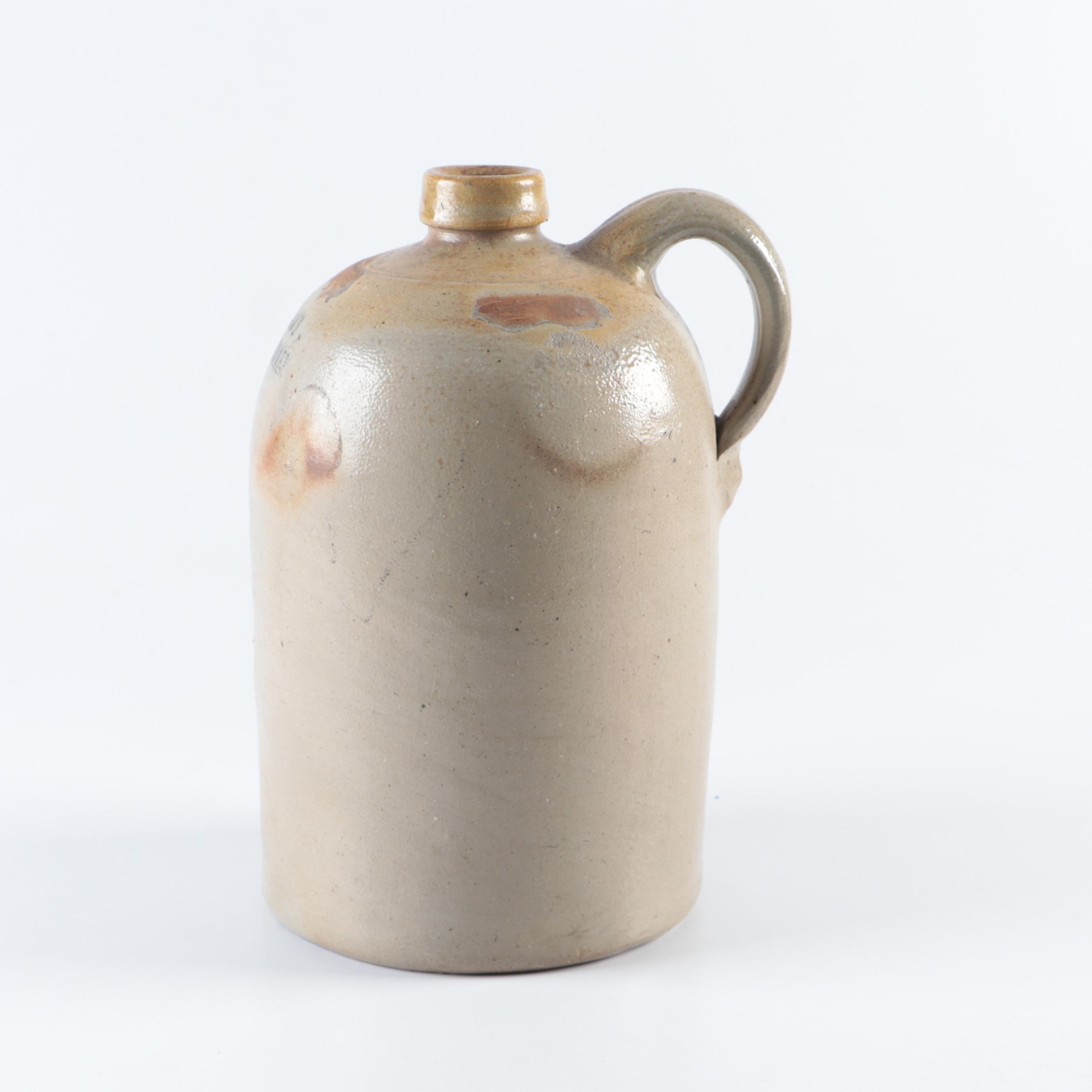 William Radam Microbe Killer Stoneware Jugs with Radam Books, Late 19th Century