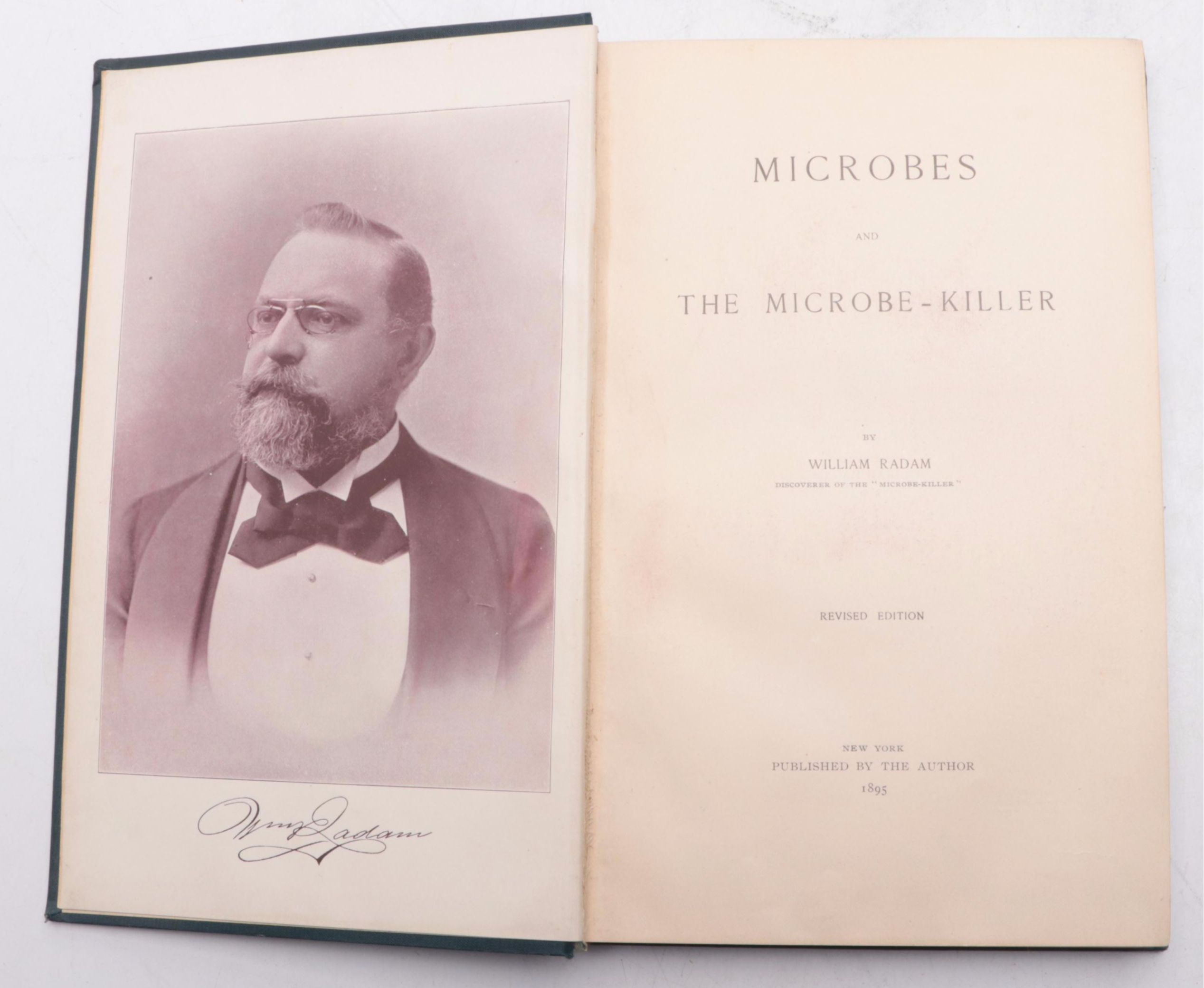 William Radam Microbe Killer Stoneware Jugs with Radam Books, Late 19th Century