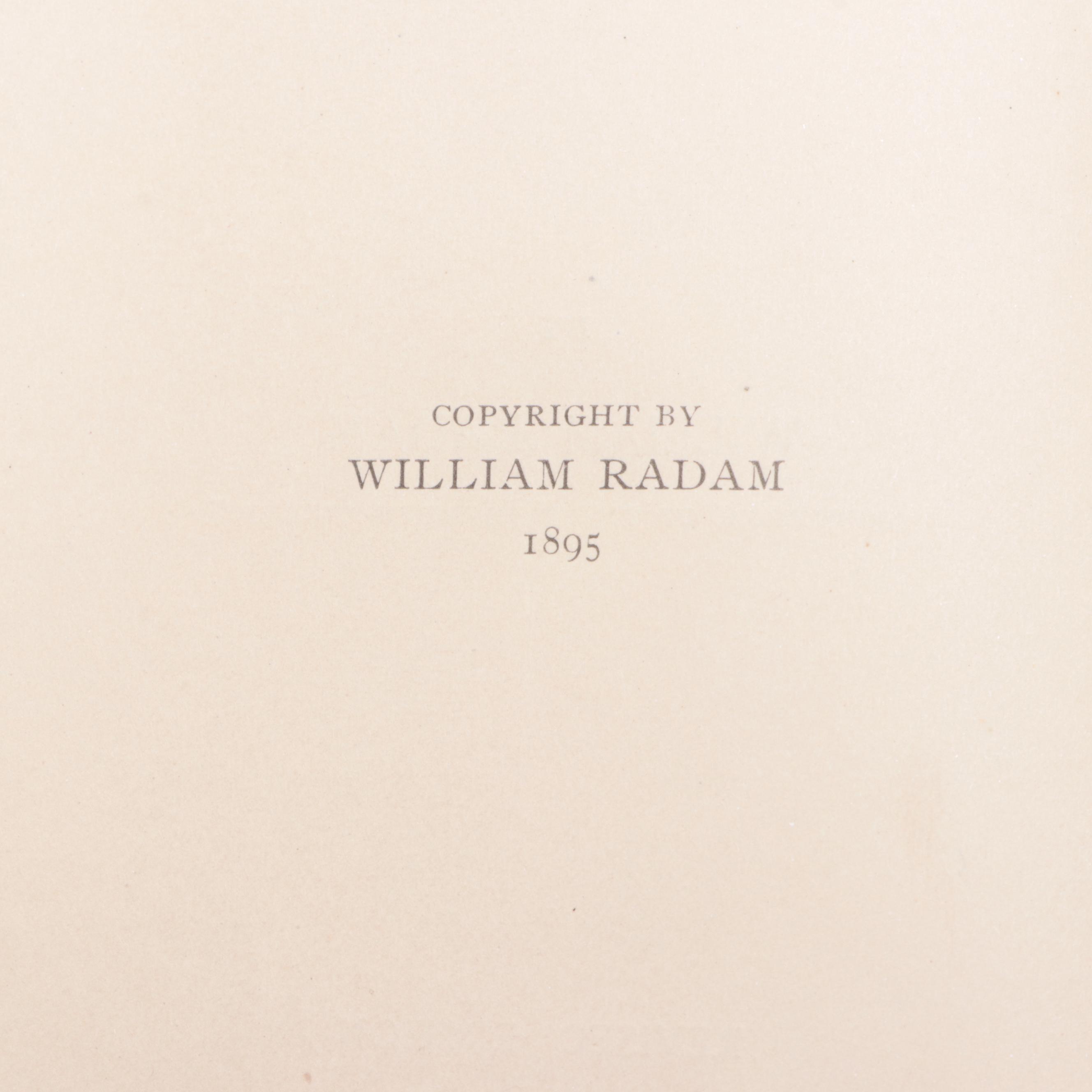 William Radam Microbe Killer Stoneware Jugs with Radam Books, Late 19th Century