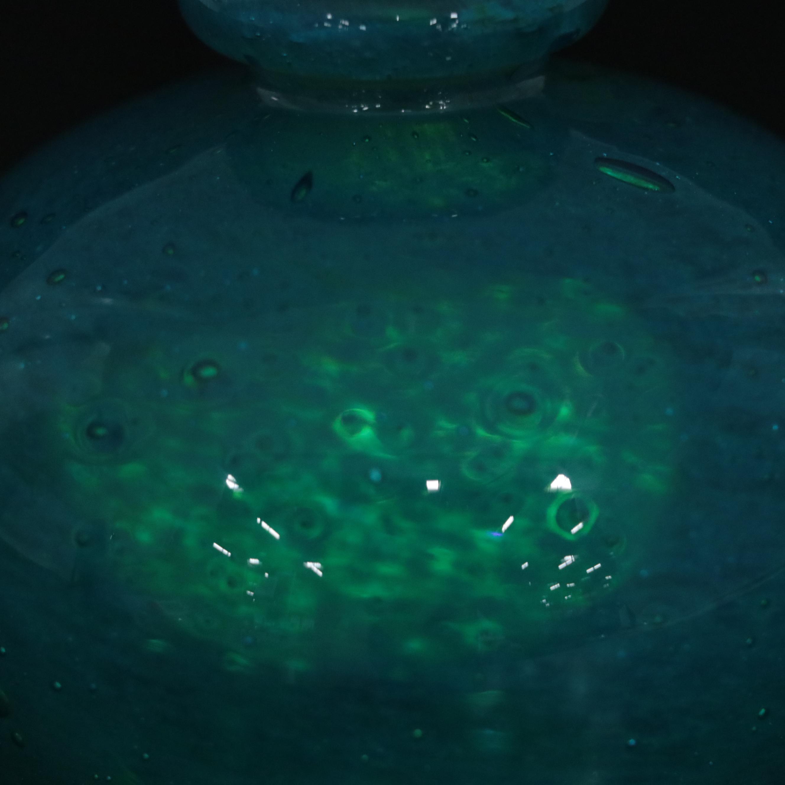 Opalescent Swirl, Cased Vaseline and Art Deco Style Art Glass Vases