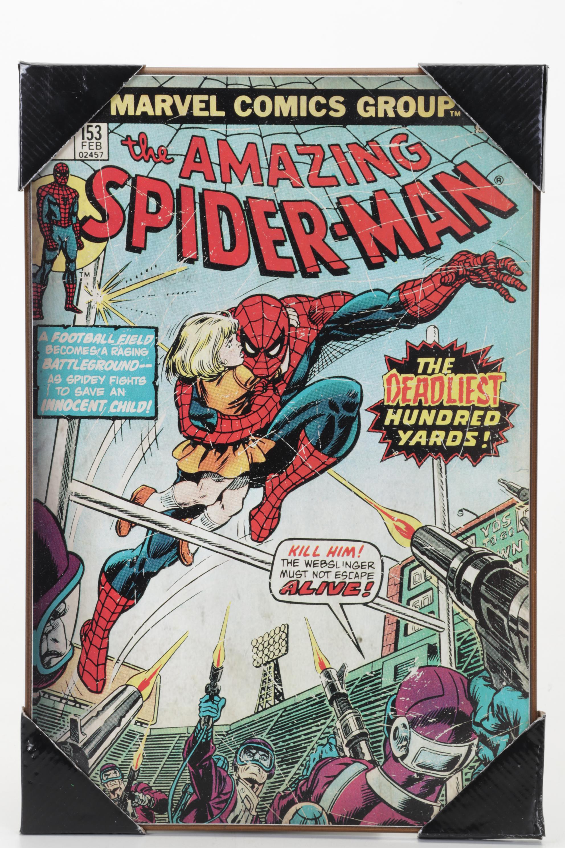 Marvel Comics Offset Lithograph Wall Hanging "The Amazing Spider-Man #153"