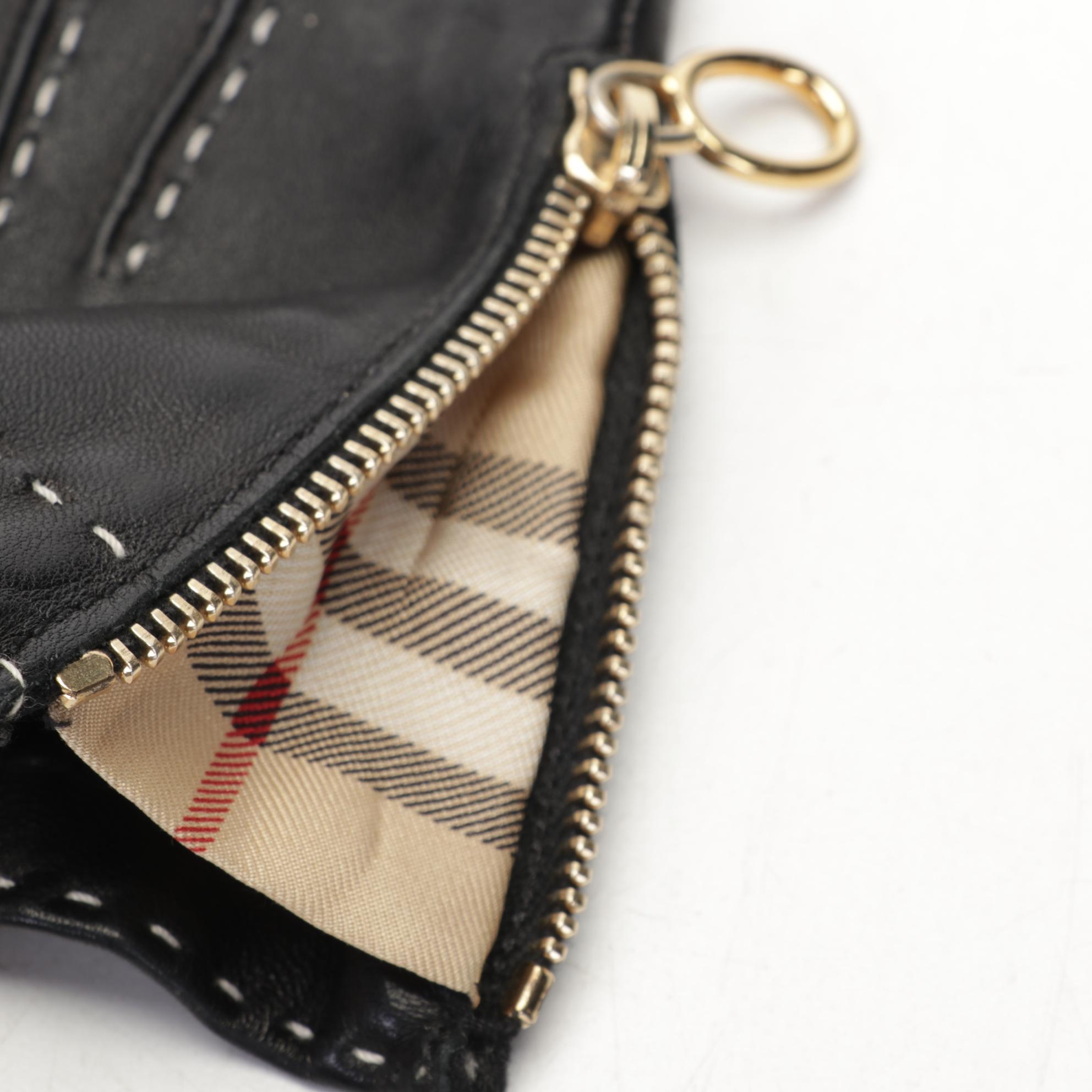 Burberry Leather Gloves and Tory Burch TY6010 Snakeskin Print Sunglasses