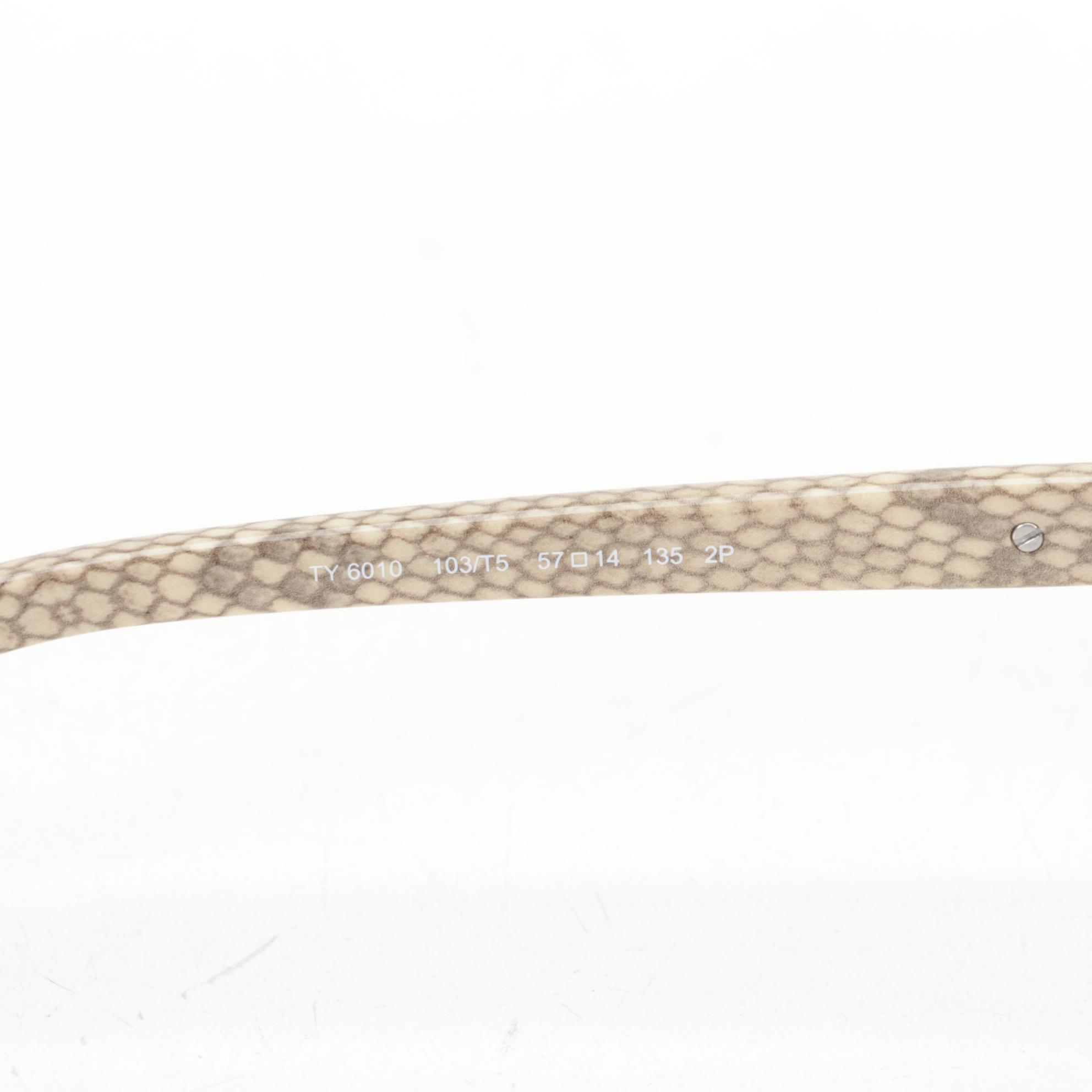 Burberry Leather Gloves and Tory Burch TY6010 Snakeskin Print Sunglasses