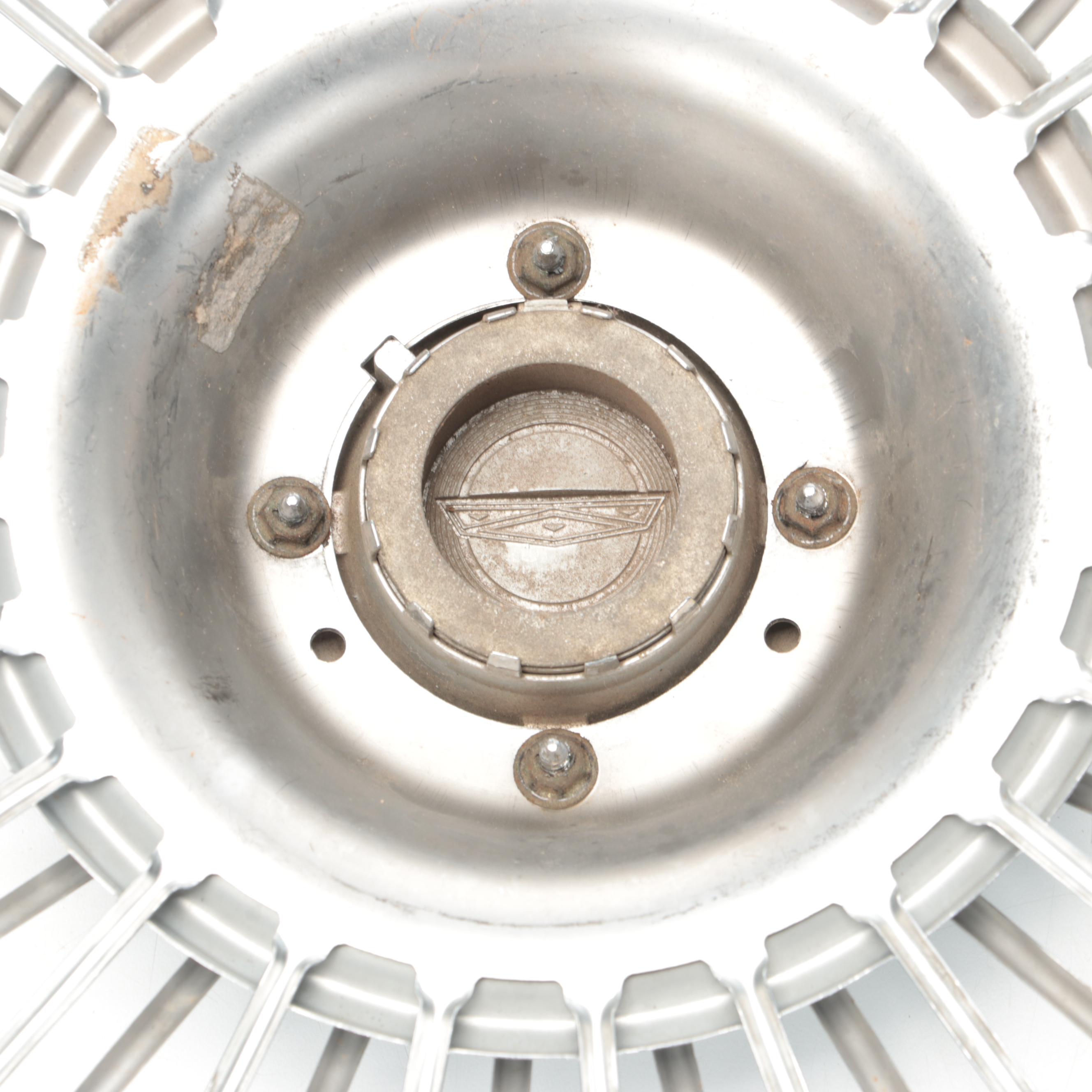 Ford Chrome Wire 15" Spoke Spinner Hubcaps Set of Four, Mid-1960s