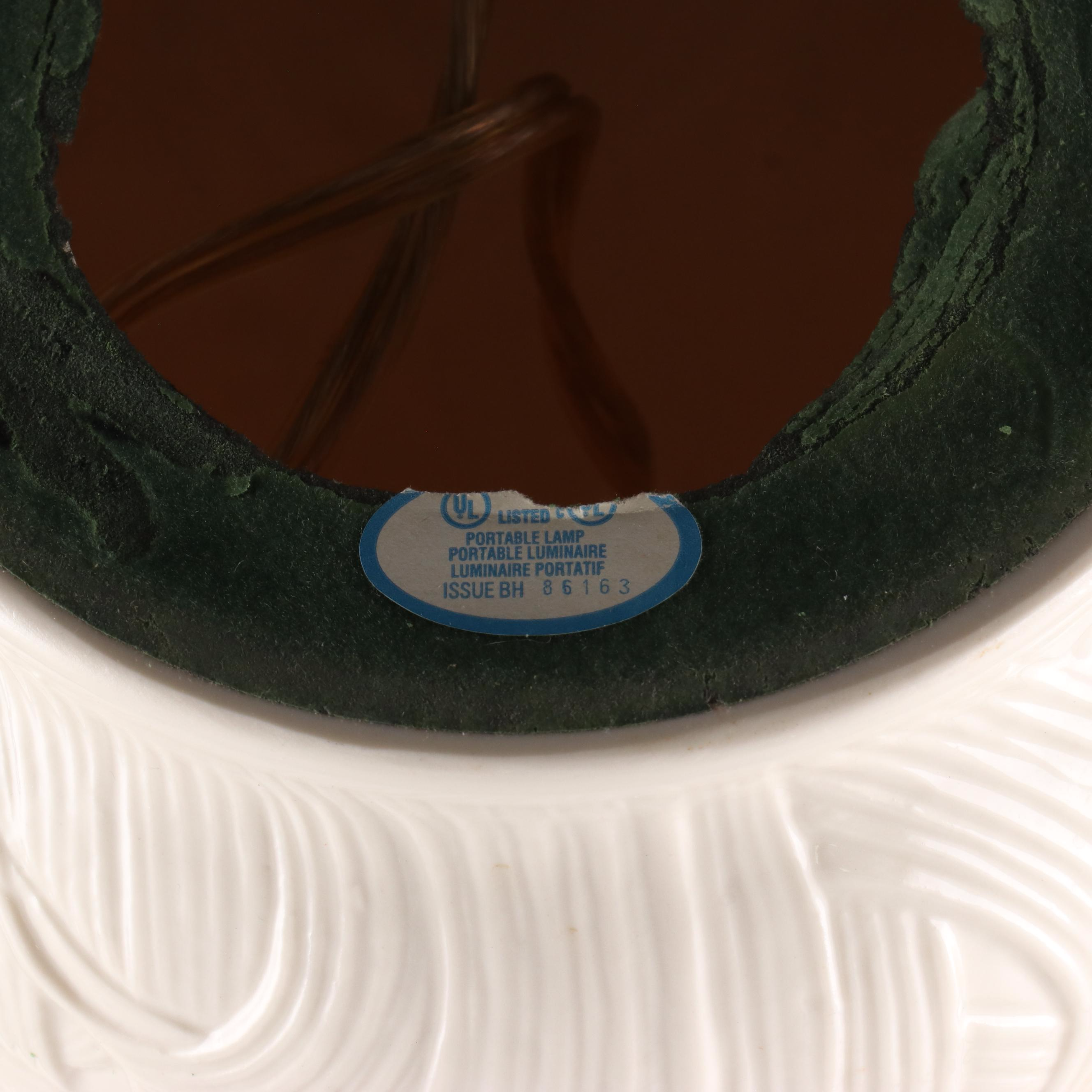 Belleek Retrospective Bluebell Porcelain Table Lamps, 2001