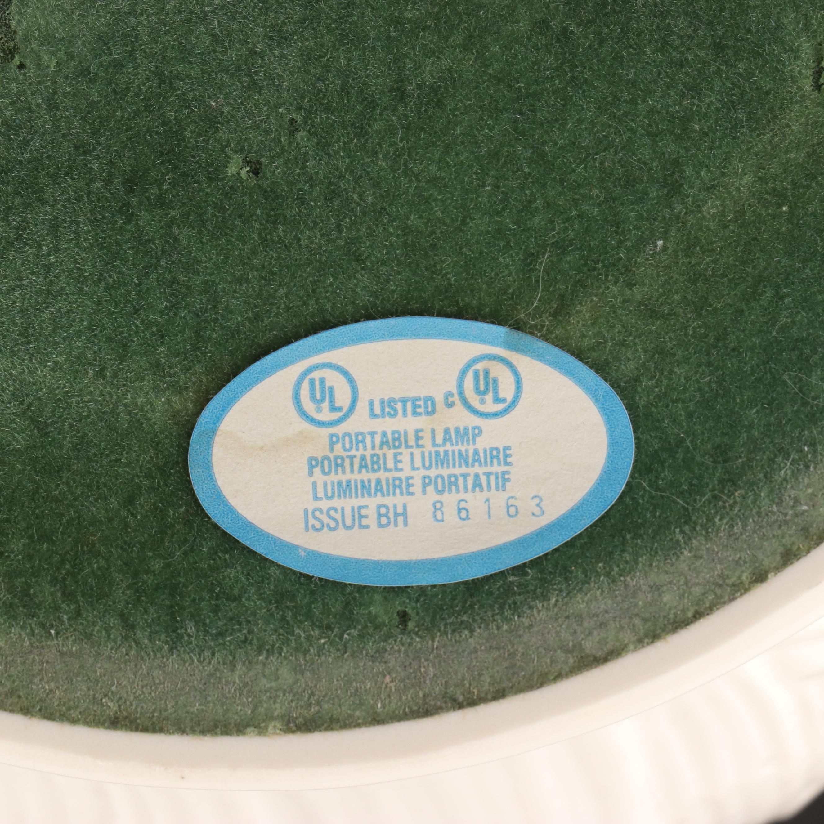 Belleek Retrospective Bluebell Porcelain Table Lamps, 2001