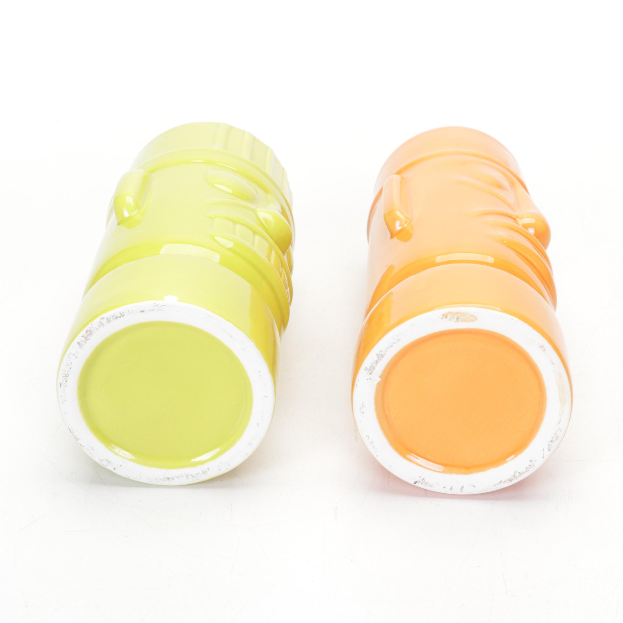 Kahiki, Orchids of Hawaii, Mai-Kai Tiki Totem Cups, Scooter Palm Springs Print