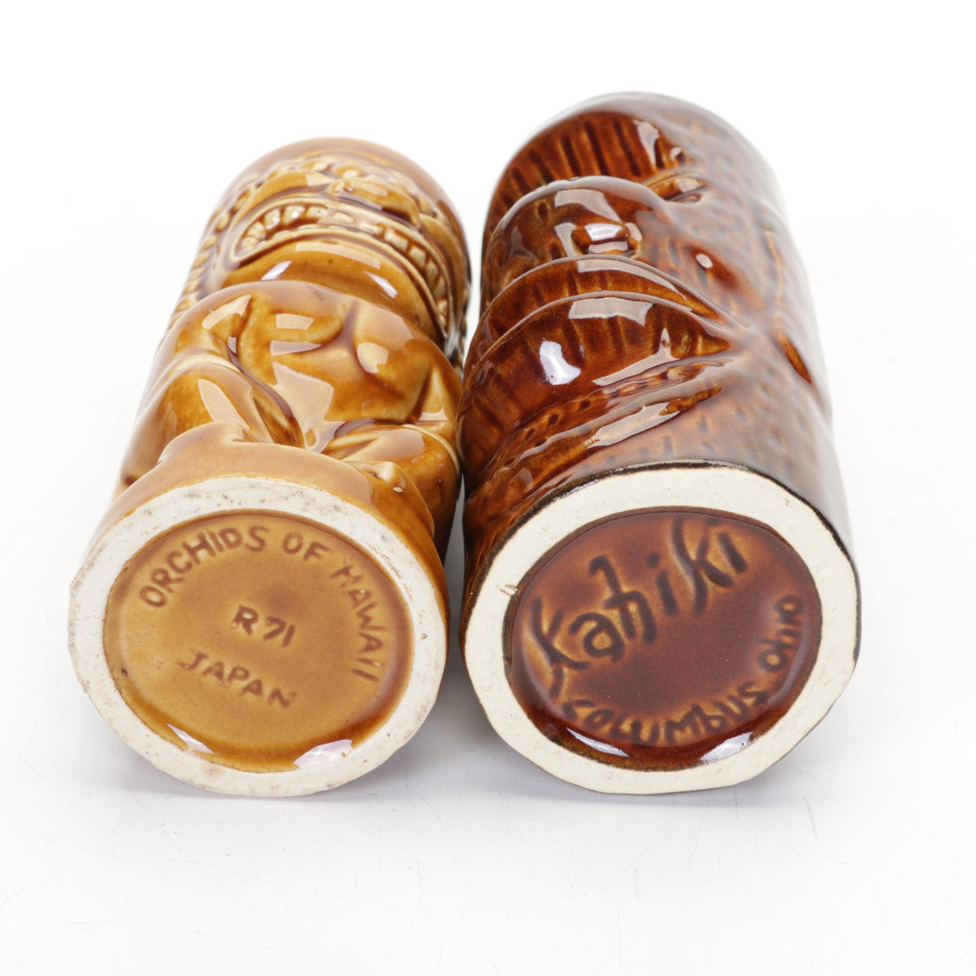 Kahiki, Orchids of Hawaii, Mai-Kai Tiki Totem Cups, Scooter Palm Springs Print