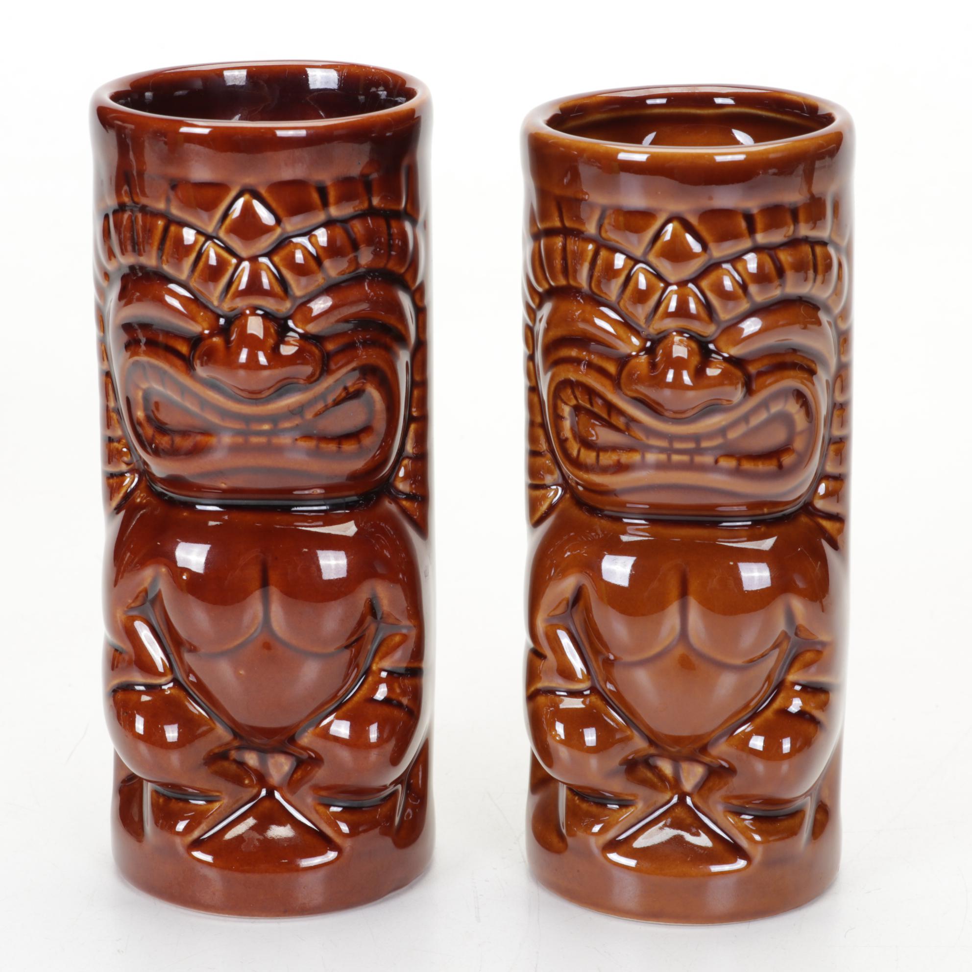 Kahiki, Orchids of Hawaii, Mai-Kai Tiki Totem Cups, Scooter Palm Springs Print