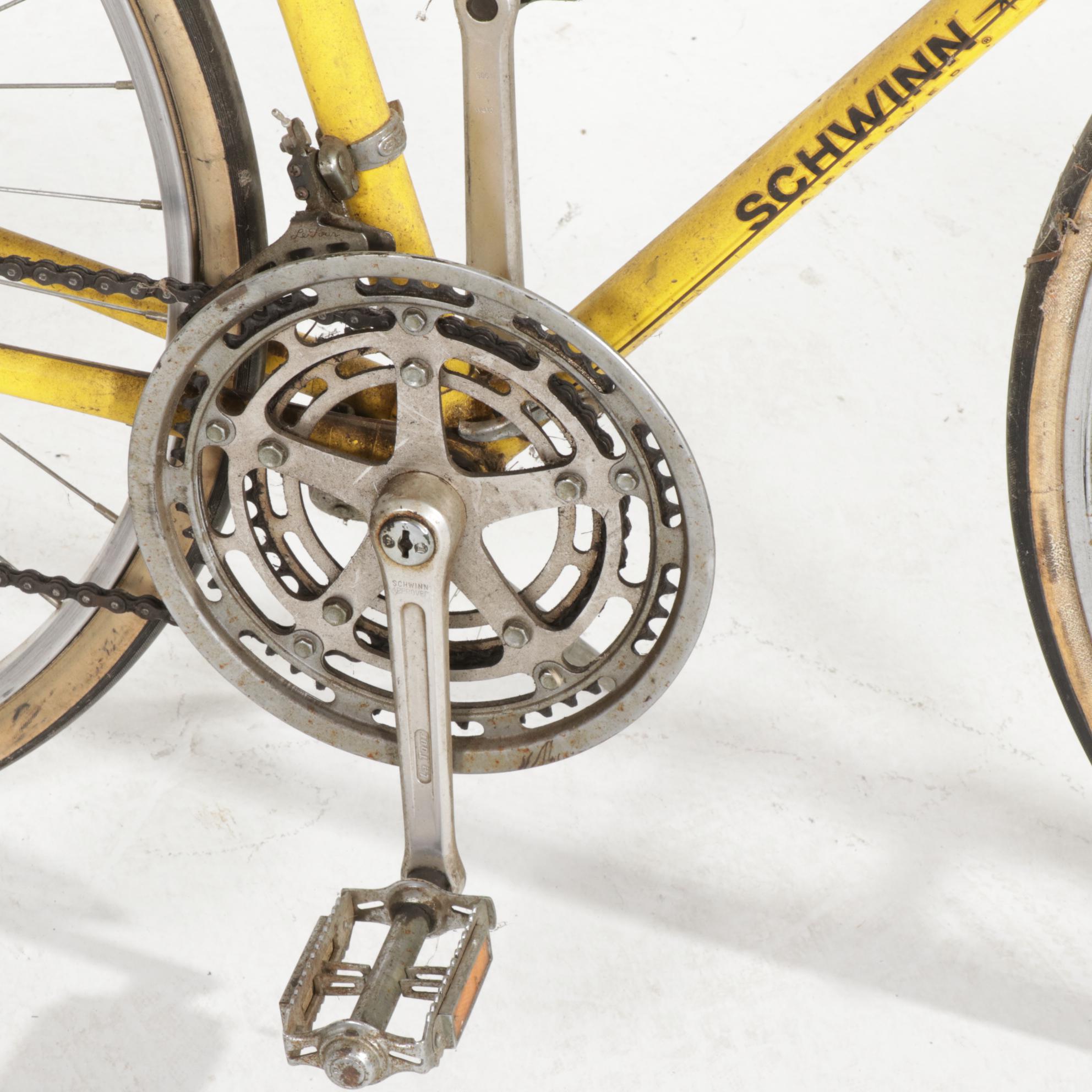 Two Schwinn "Le Tour" Road Bicycles with Rear Cargo Racks, 1970s