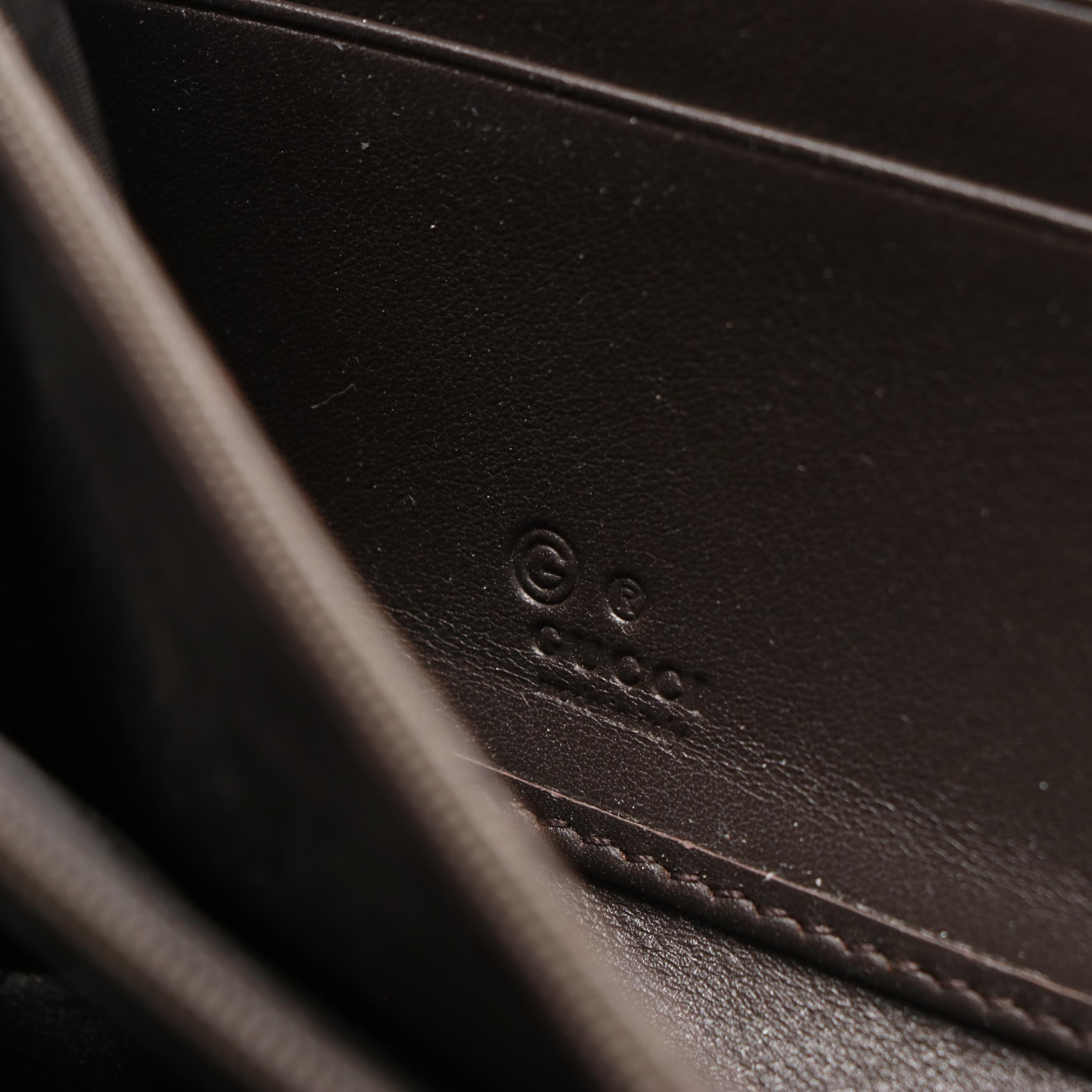 Gucci Zip Around Wallet in Micro Guccissima Leather