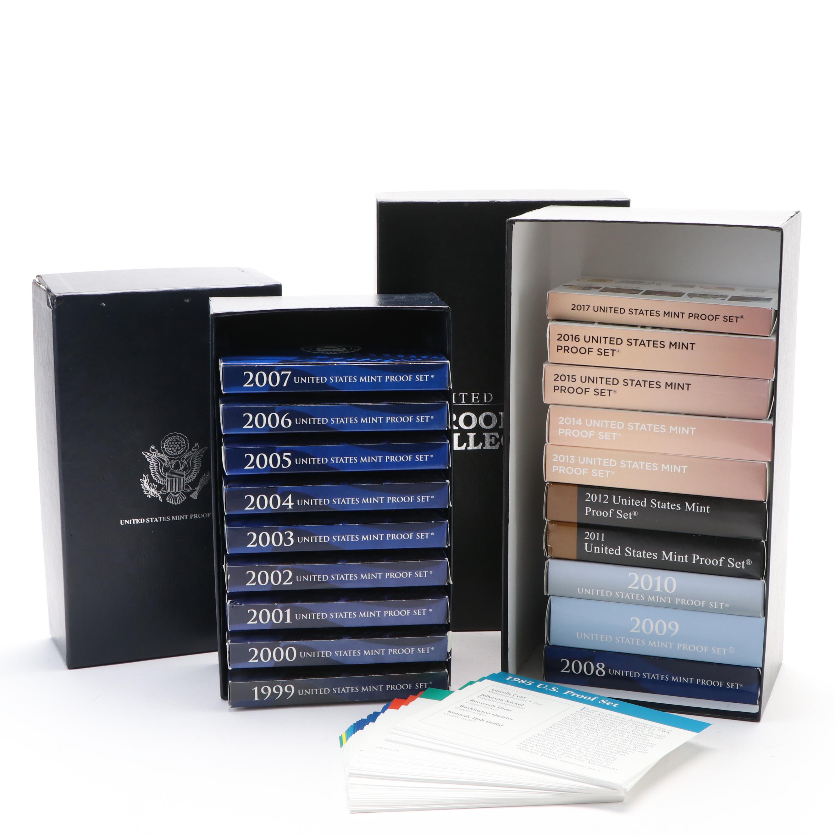 Group of Nineteen Different Modern U.S. Proof Sets