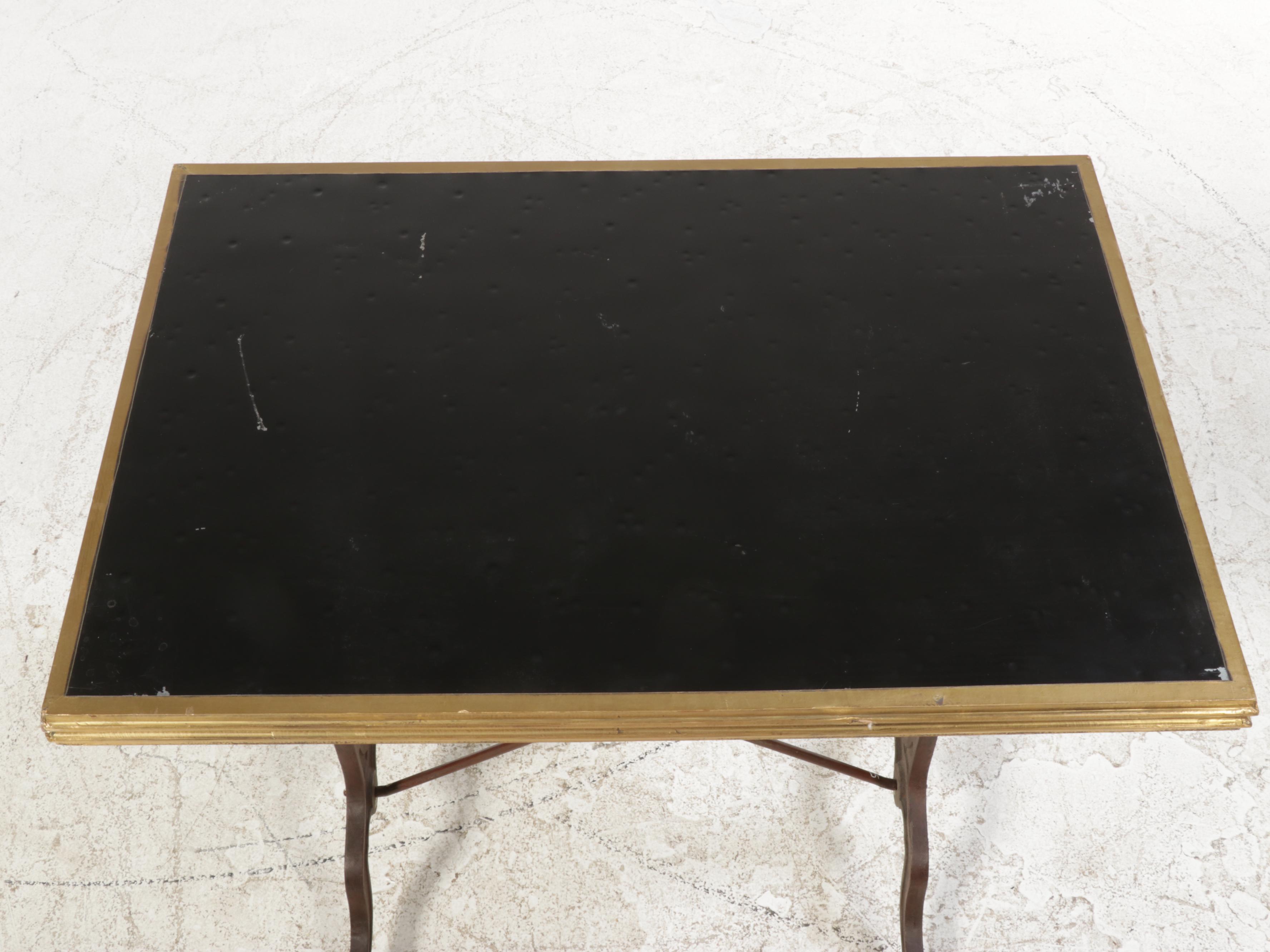 Cast Iron-Base Baker's Table